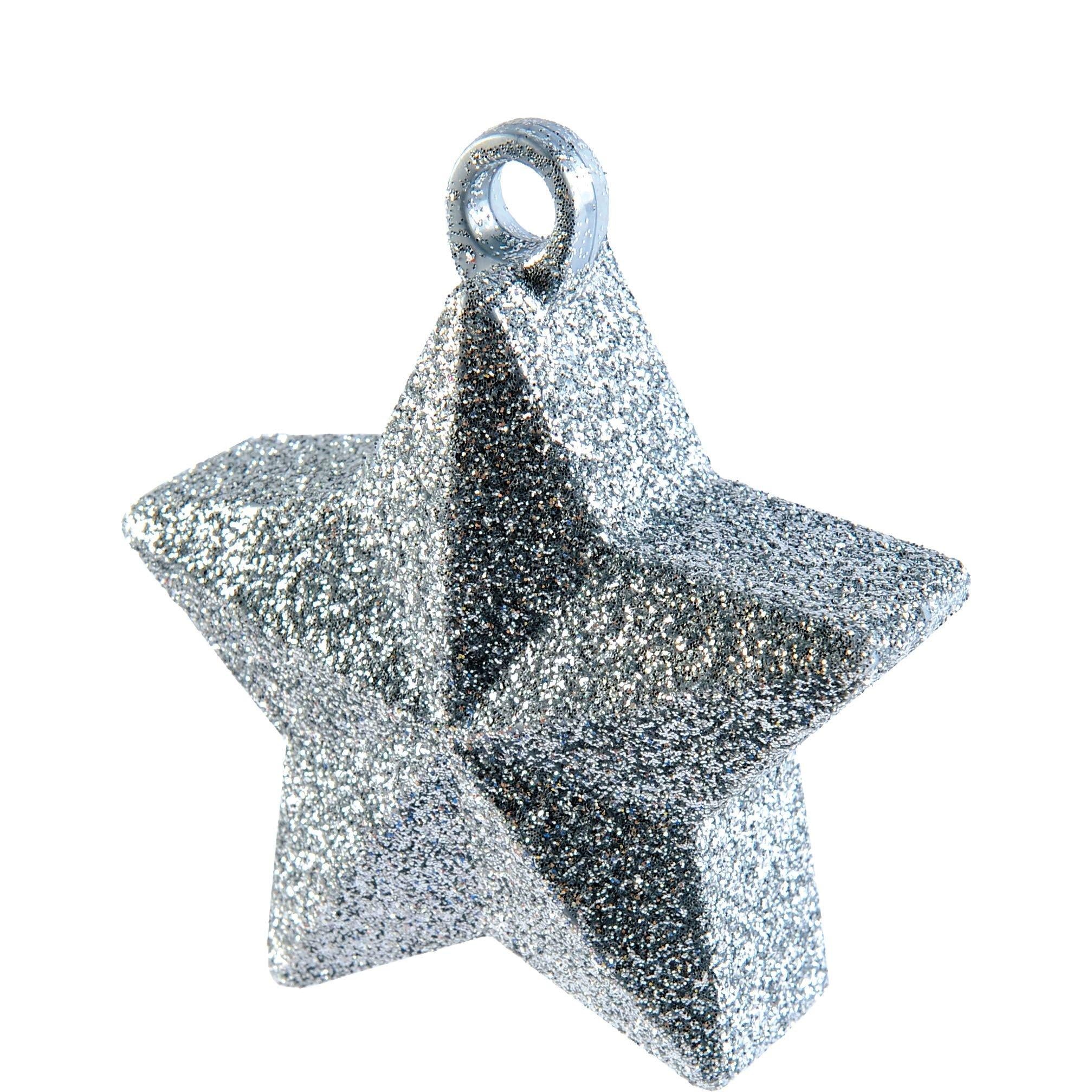 Glitter Star Balloon Weight. 6oz. Assorted Colors - Image 5