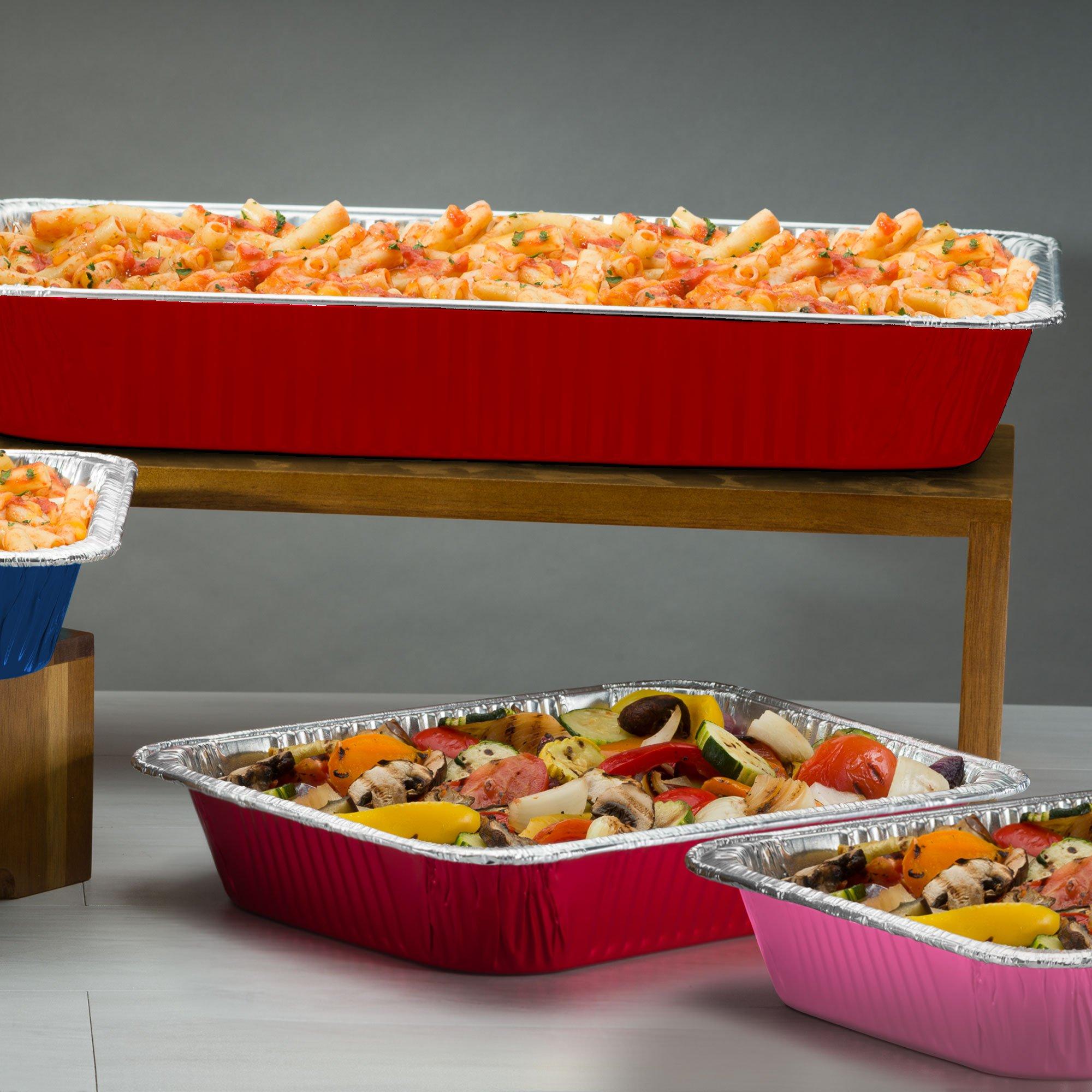 Aluminum Half Chafing Dish Steam Pan. Assorted Colors - Image 12