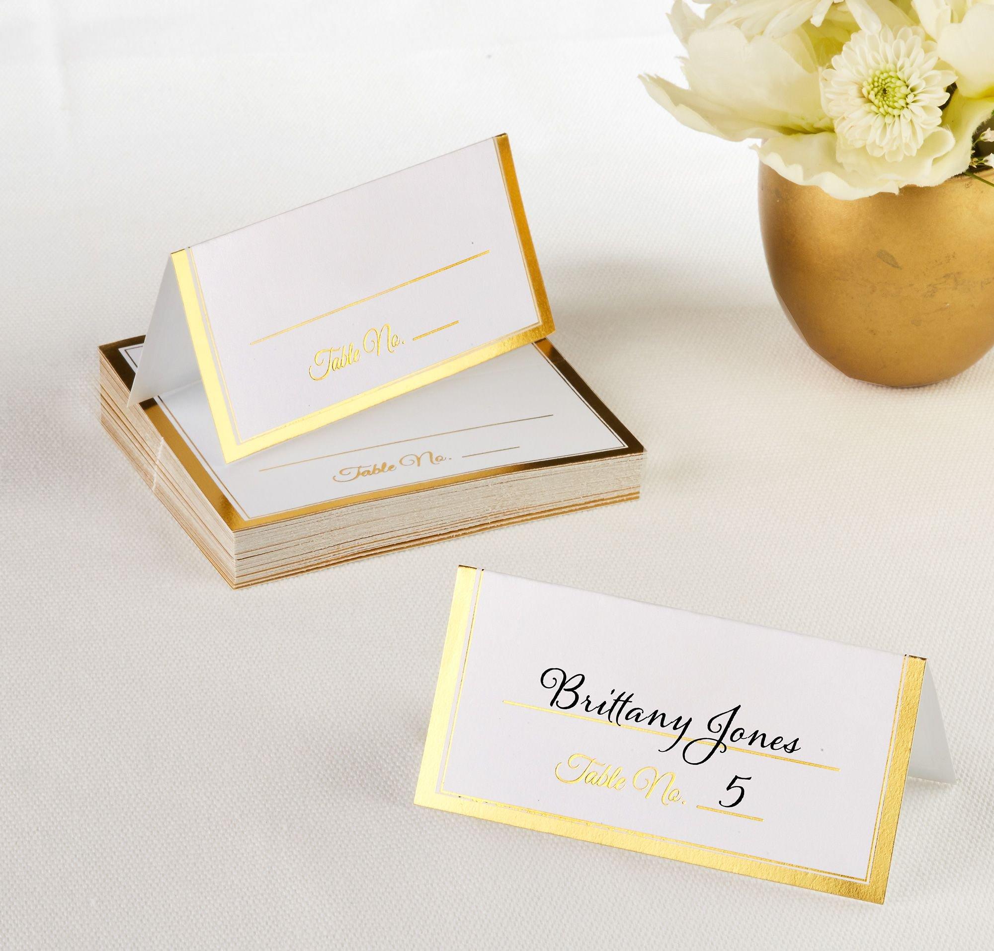 Border Place Cards. 50ct. Assorted Colors - Image 2
