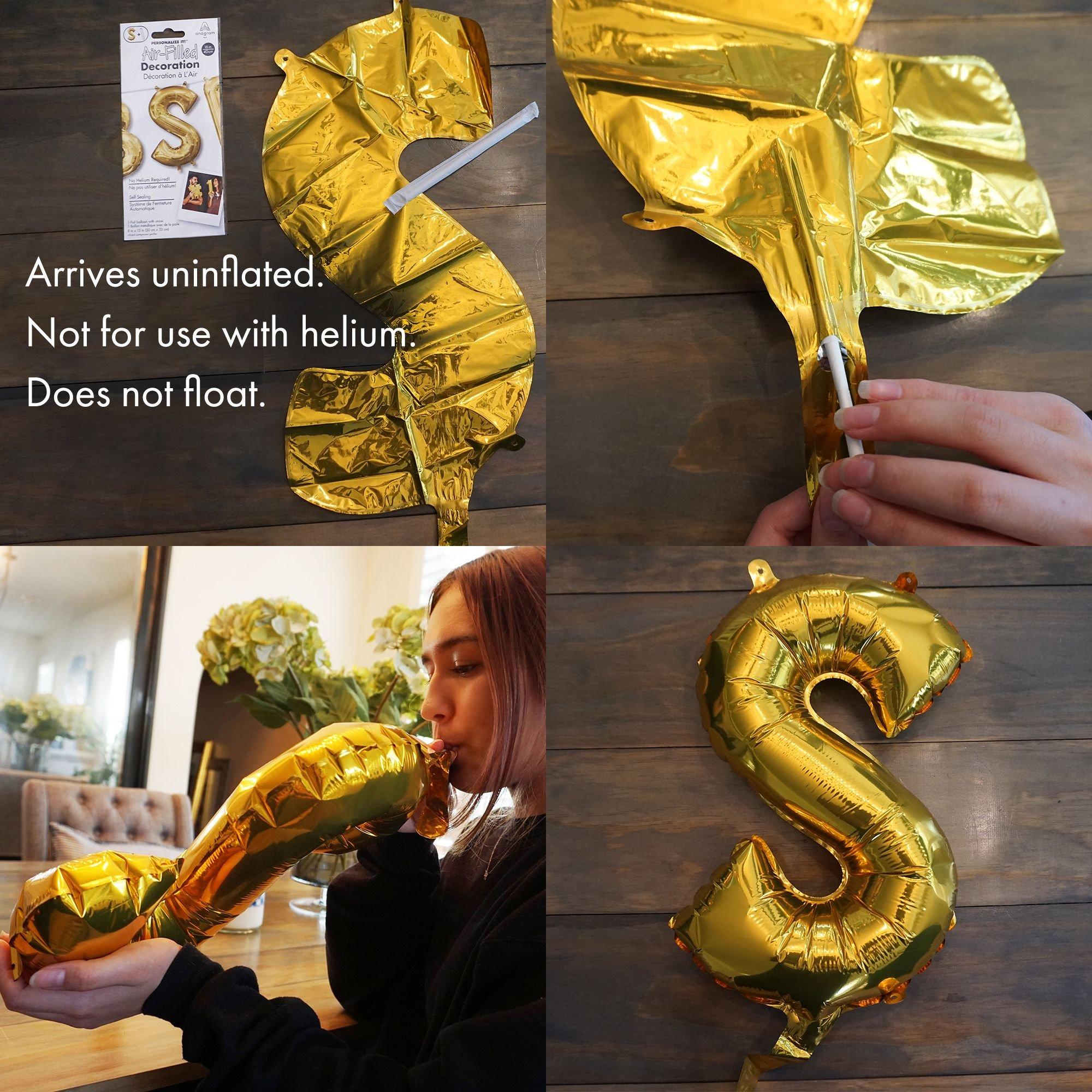 Air-Filled Happy B-Day Letter Balloon Banners. 2pc. Assorted Colors - Image 10