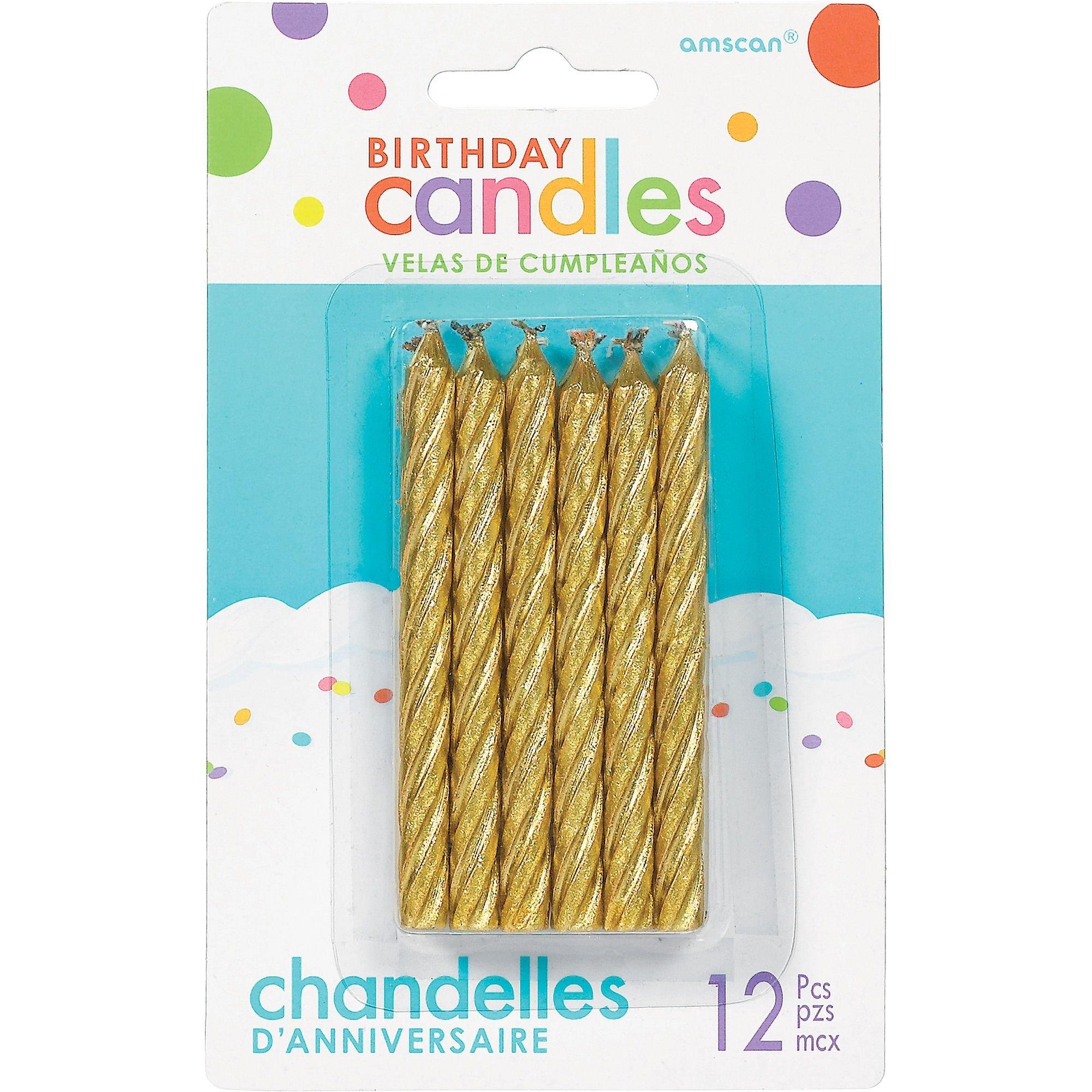 Spiral Birthday Candles. 12ct. Assorted Colors - Image 2
