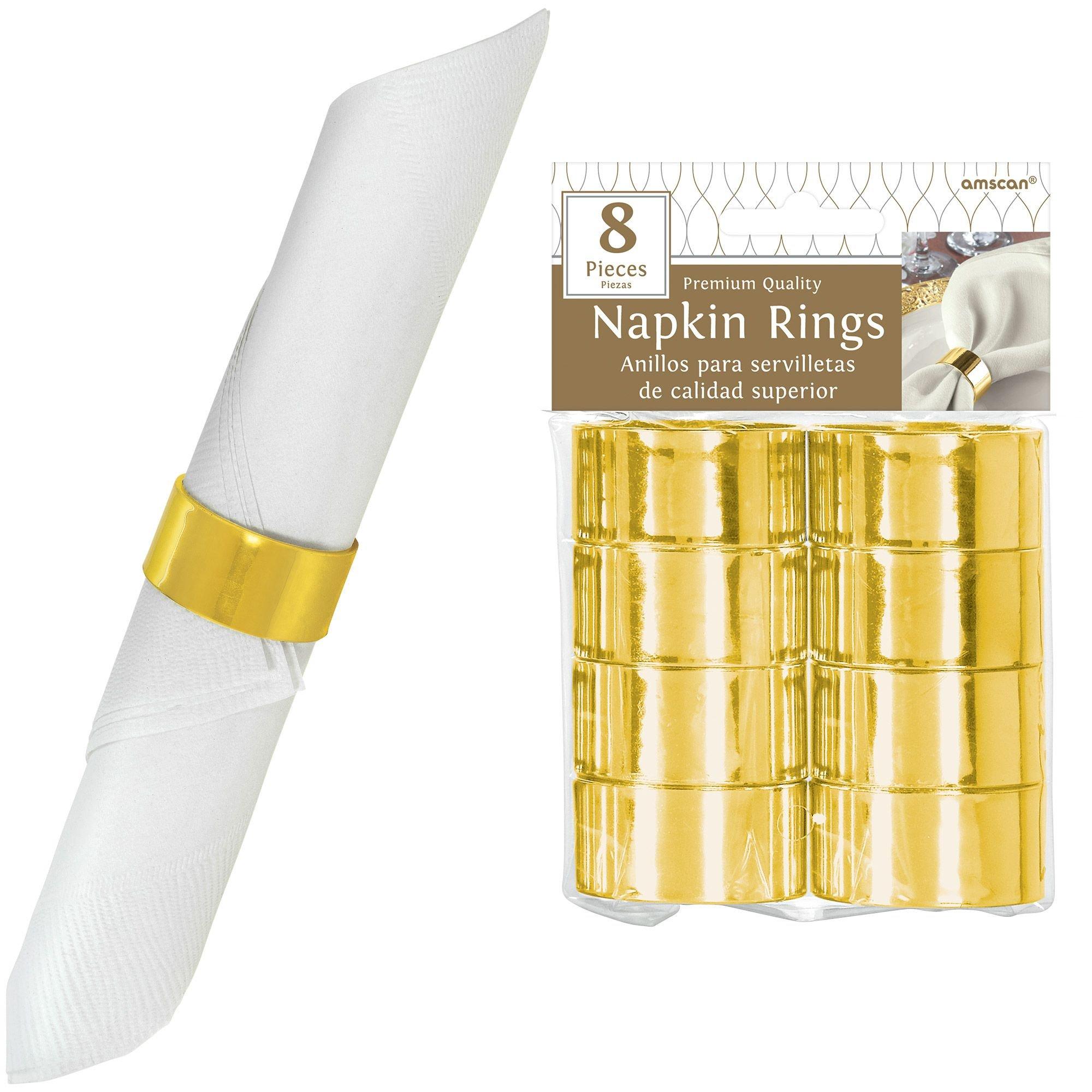 Napkin Rings. 8ct. Assorted Colors