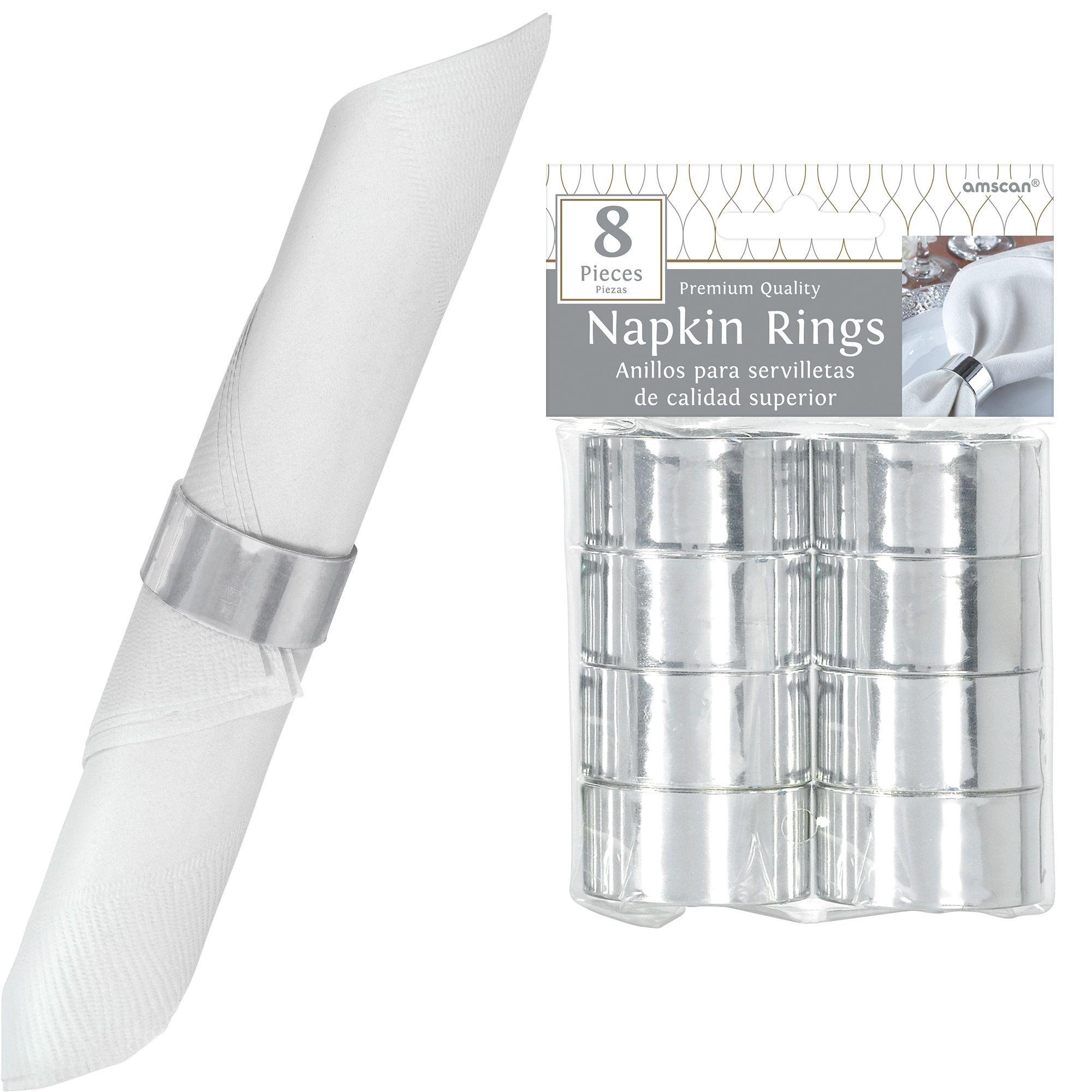 Napkin Rings. 8ct. Assorted Colors - Image 3