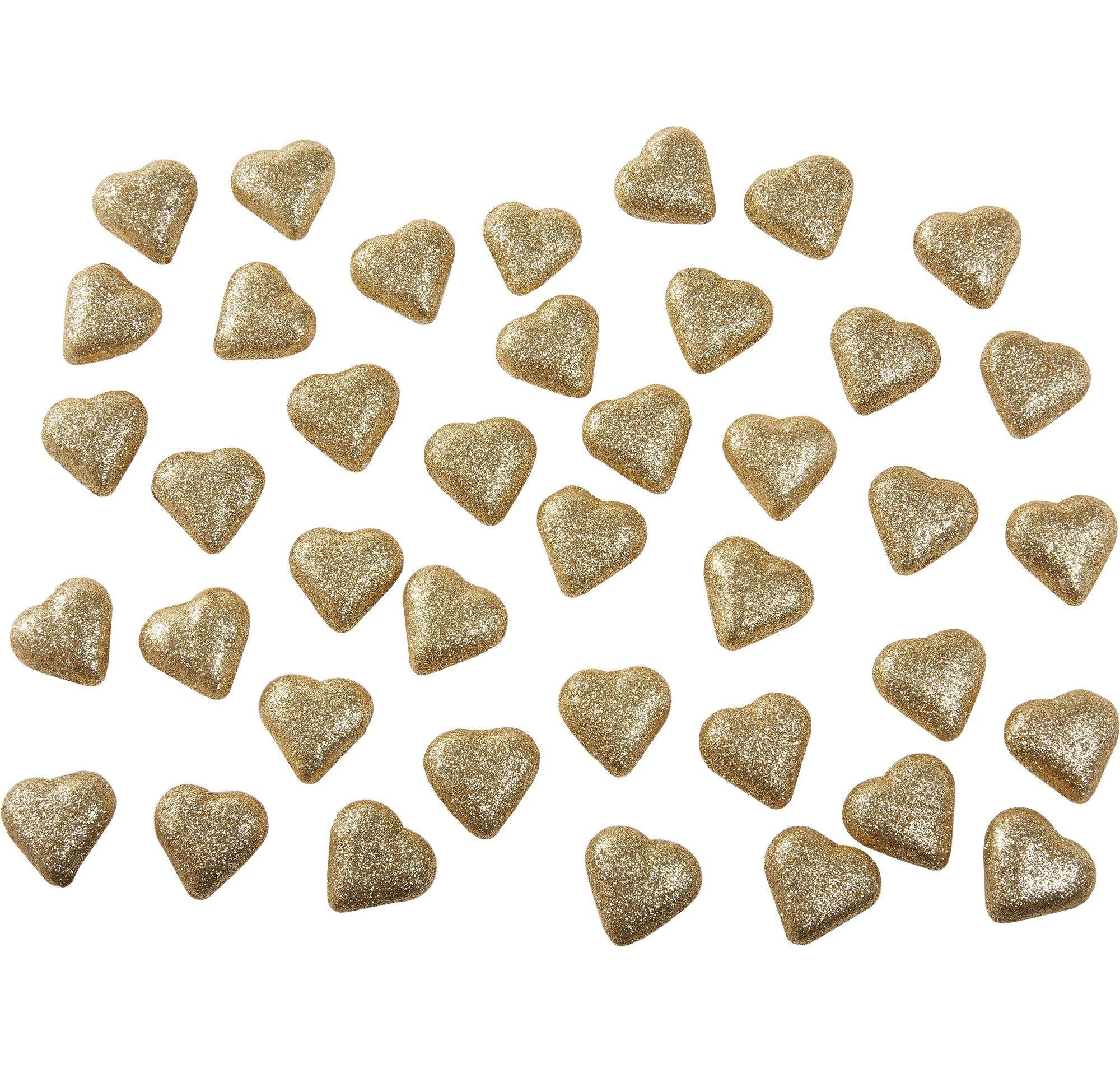 Glitter Hearts Table Scatter. 40ct. Assorted Colors - Image 2