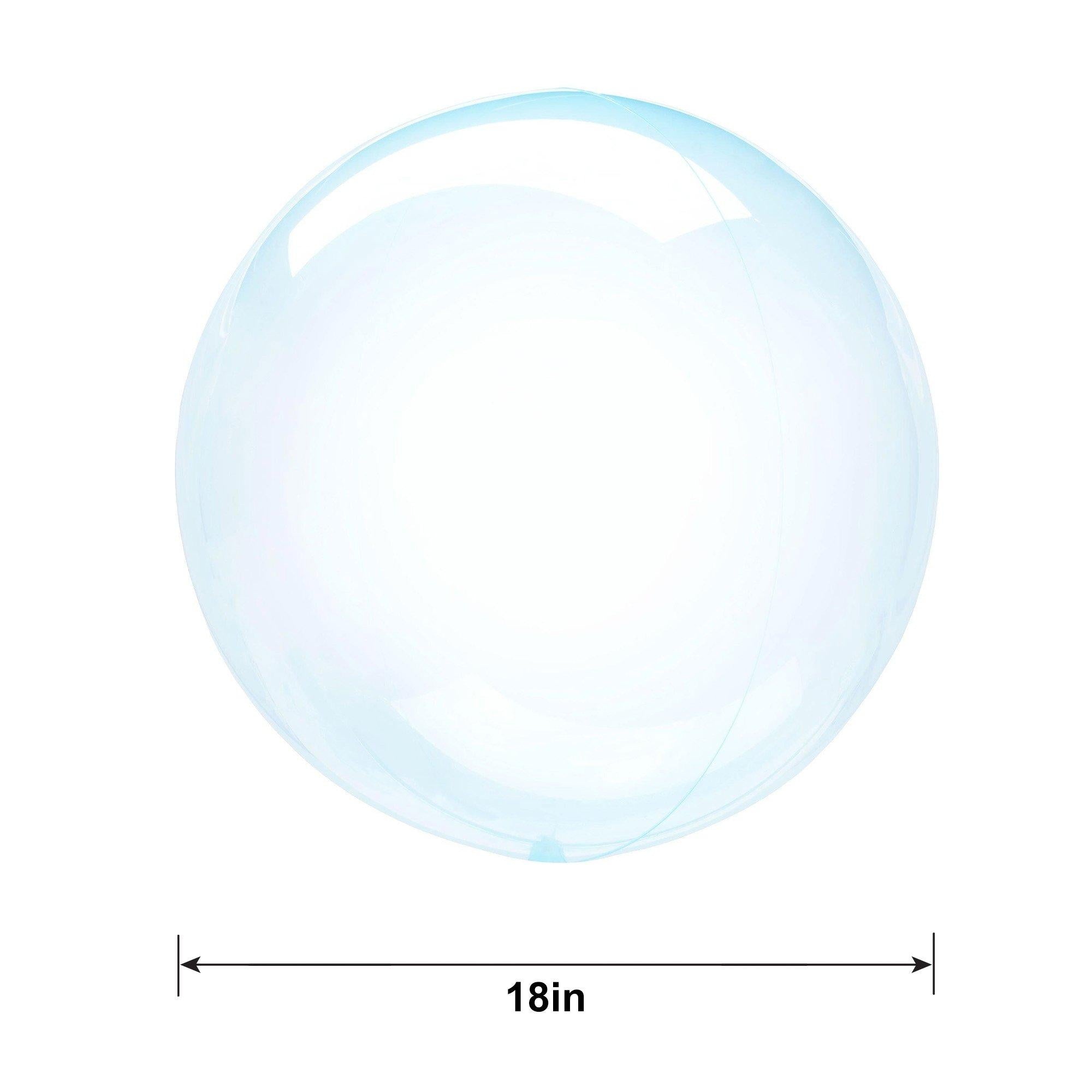 Clear Plastic Balloon. 18in - Crystal Clearz. Assorted Colors - Image 7