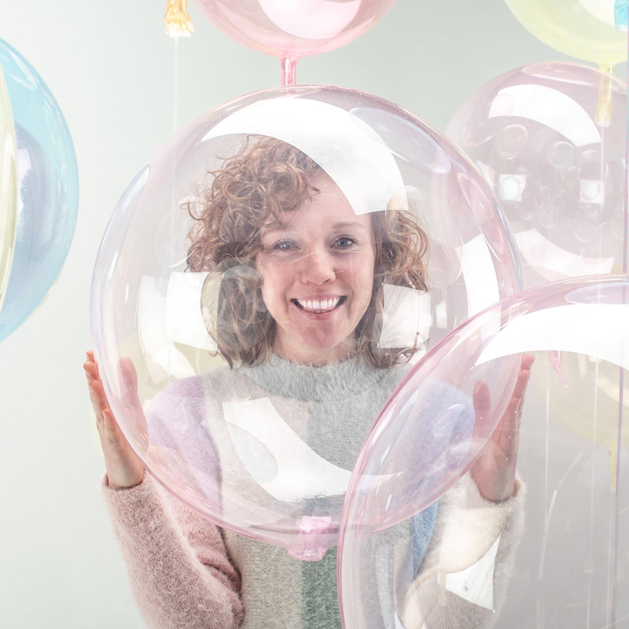 Clear Plastic Balloon. 18in - Crystal Clearz. Assorted Colors - Image 10