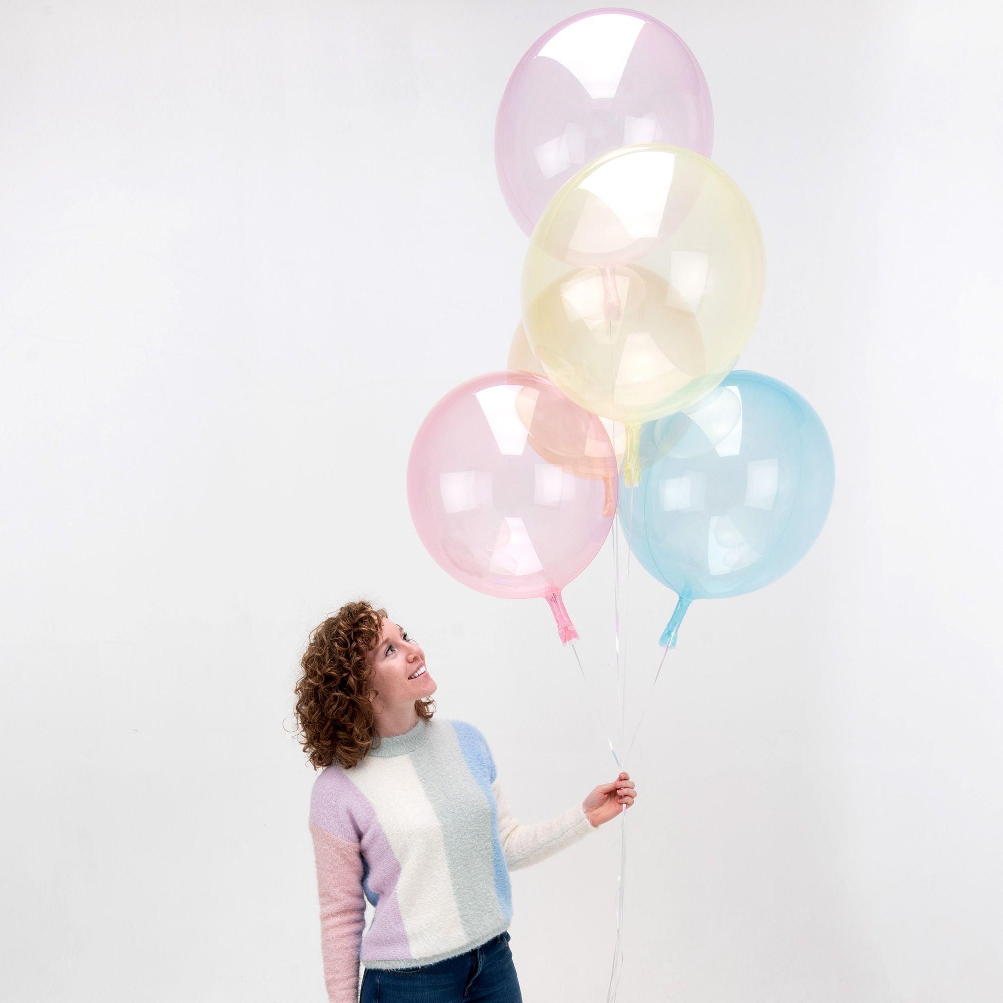 Clear Plastic Balloon. 18in - Crystal Clearz. Assorted Colors - Image 11