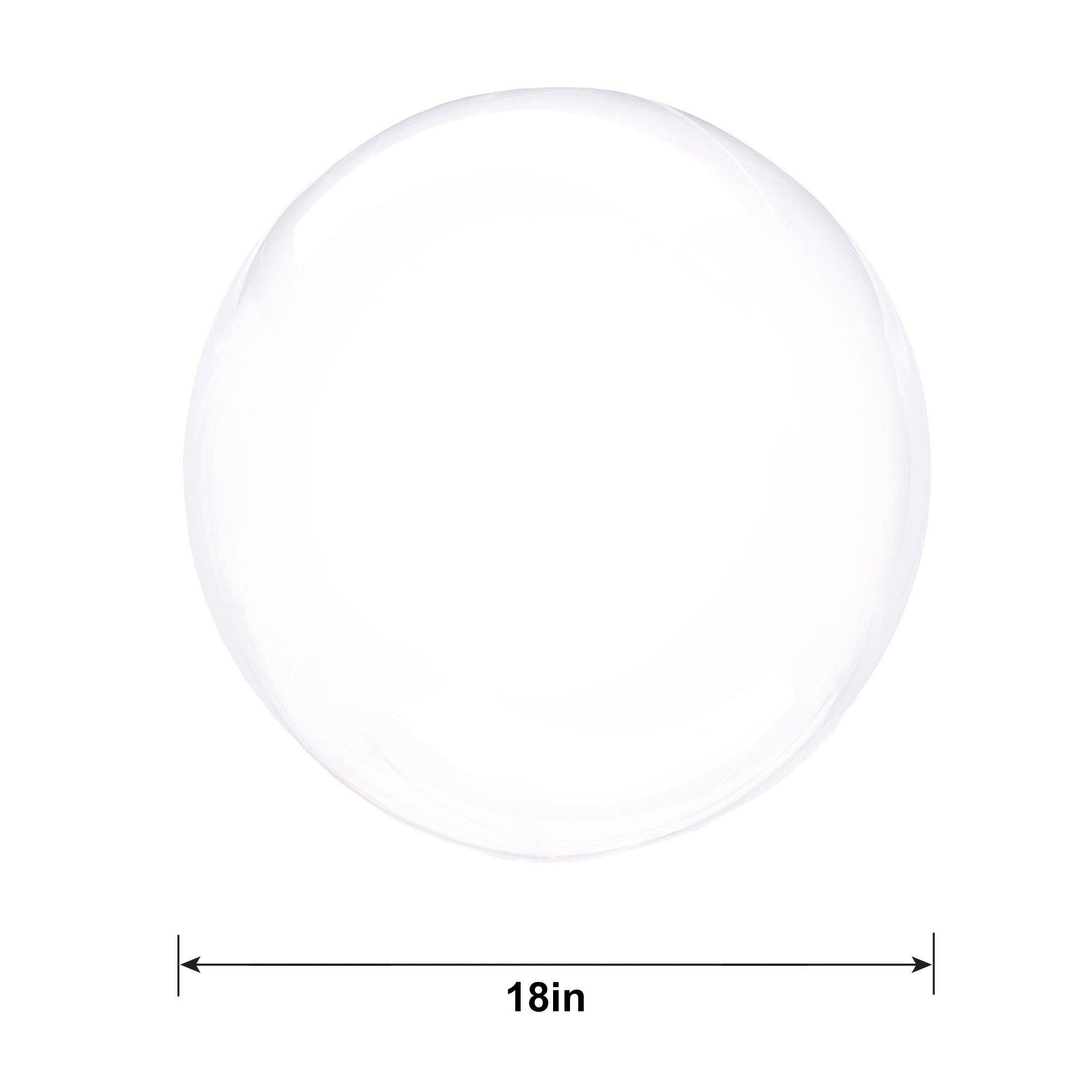 Clear Plastic Balloon. 18in - Crystal Clearz. Assorted Colors - Image 13