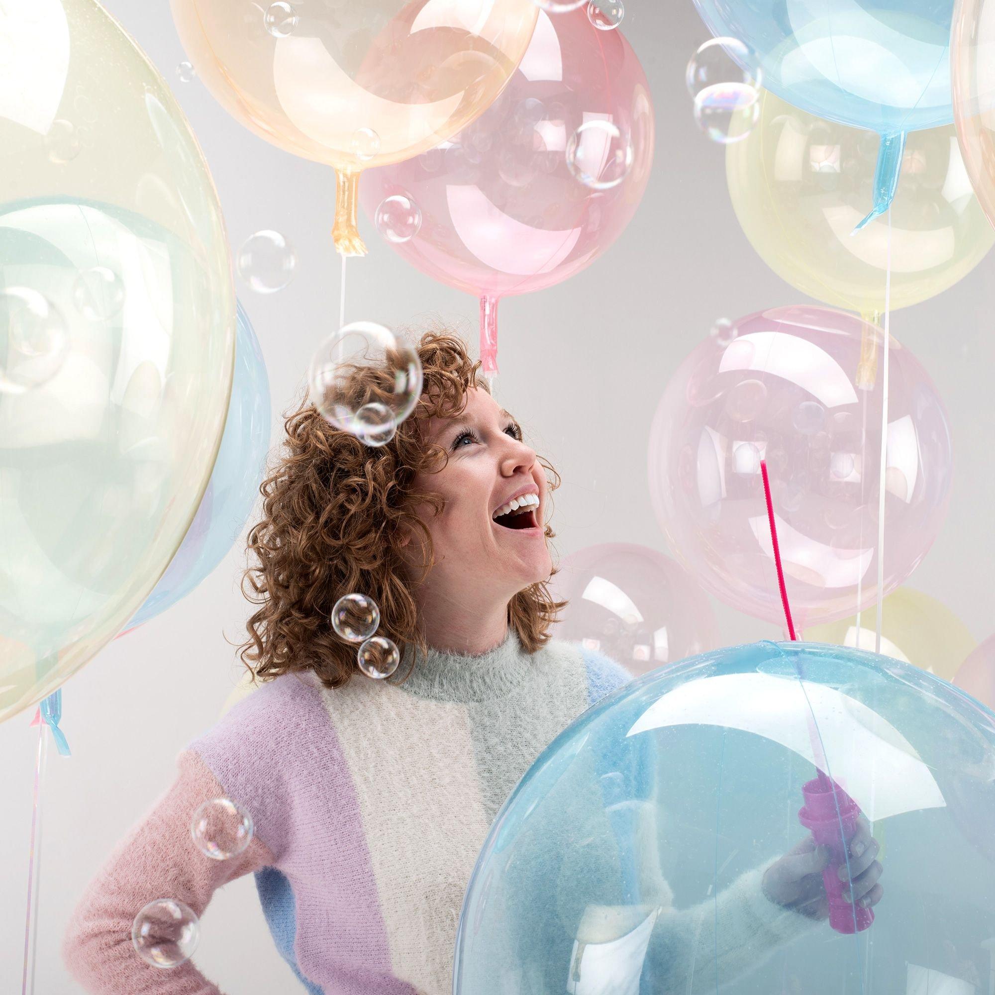 Clear Plastic Balloon. 18in - Crystal Clearz. Assorted Colors - Image 20