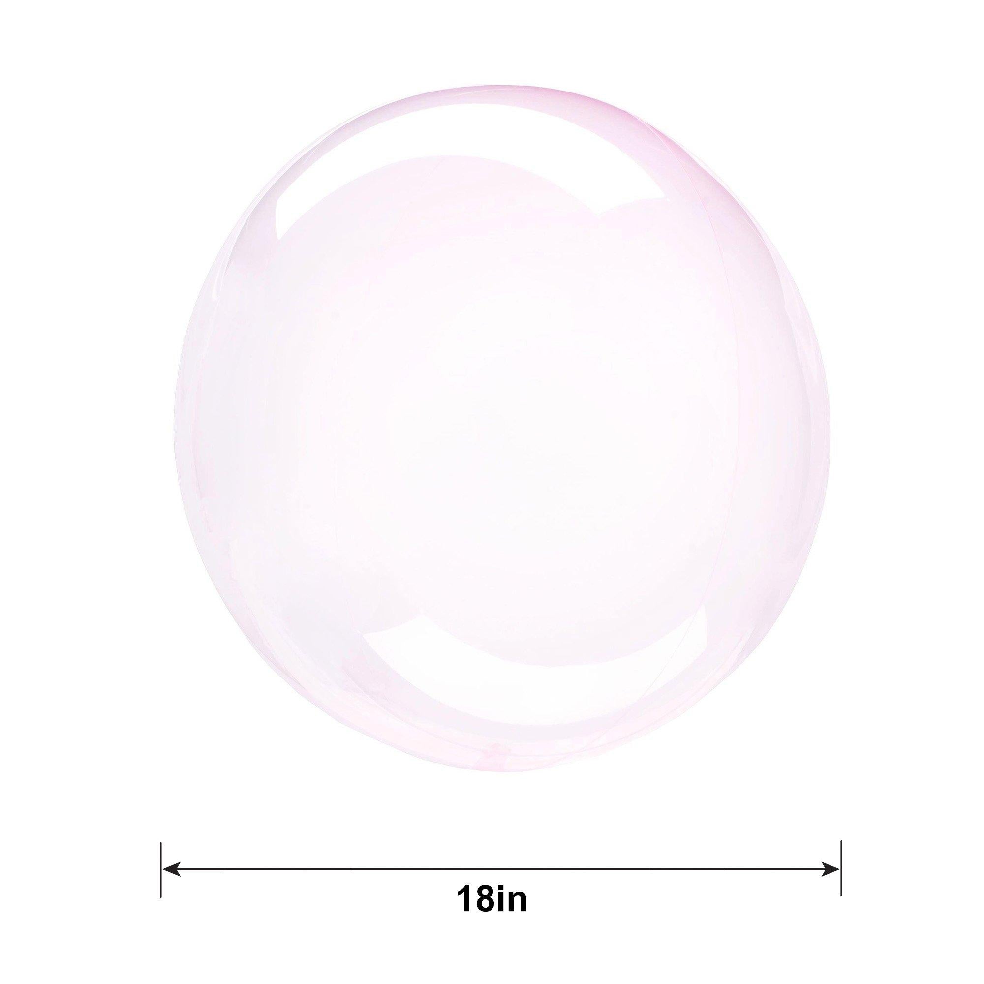 Clear Plastic Balloon. 18in - Crystal Clearz. Assorted Colors - Image 24
