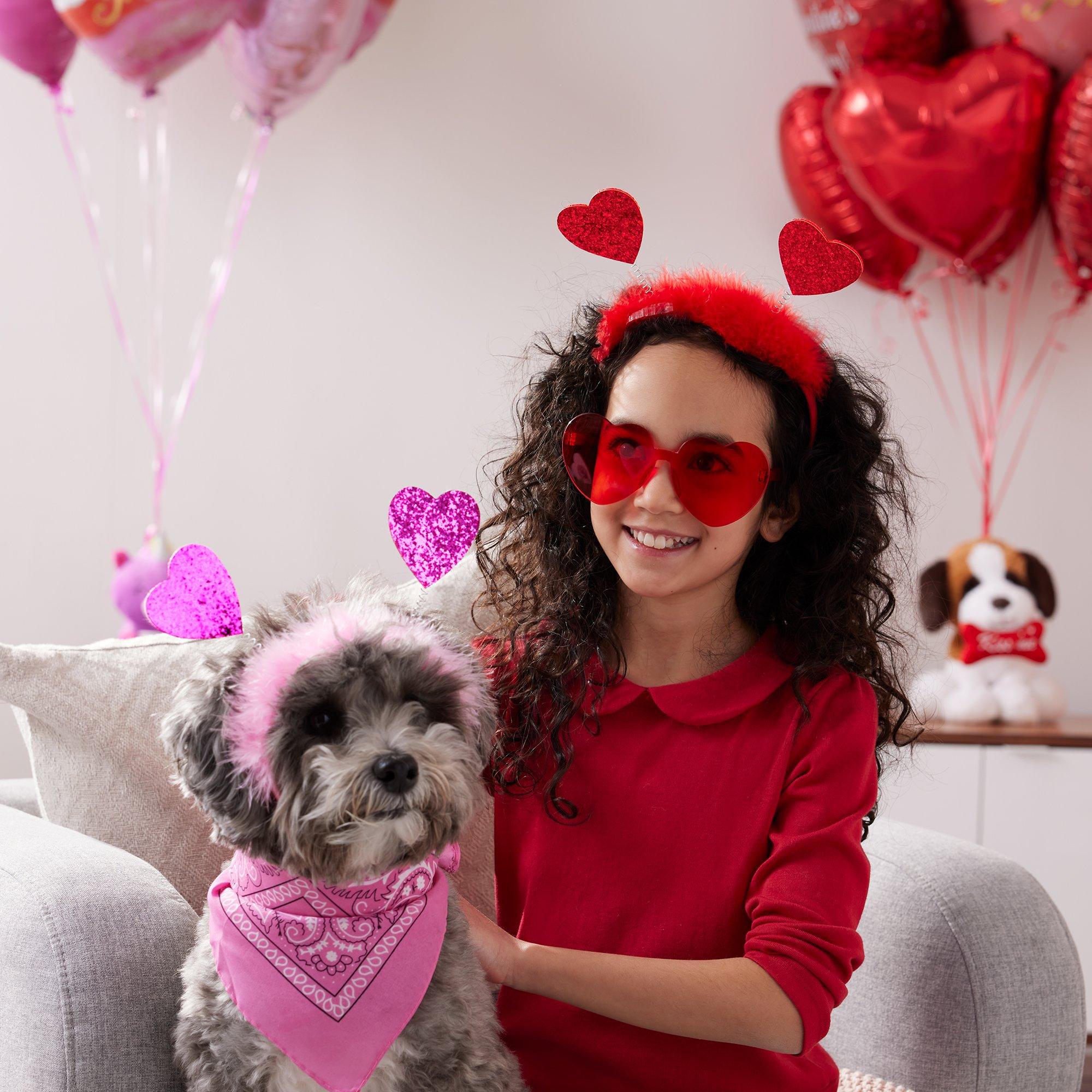Glitter Heart Valentine's Day Head Bopper. Assorted Colors - Image 7