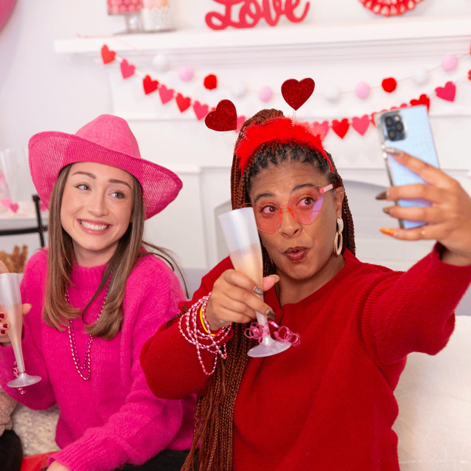 Glitter Heart Valentine's Day Head Bopper. Assorted Colors - Image 5