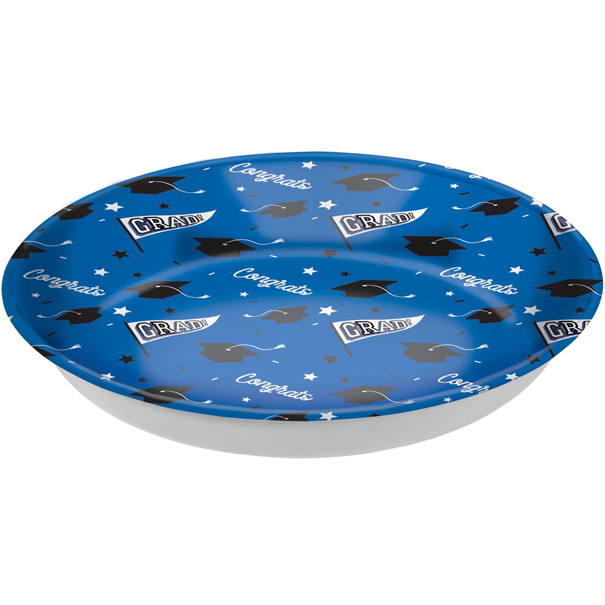 Congrats Grad Plastic Bowl. 13.75in. Assorted Colors - Image 3
