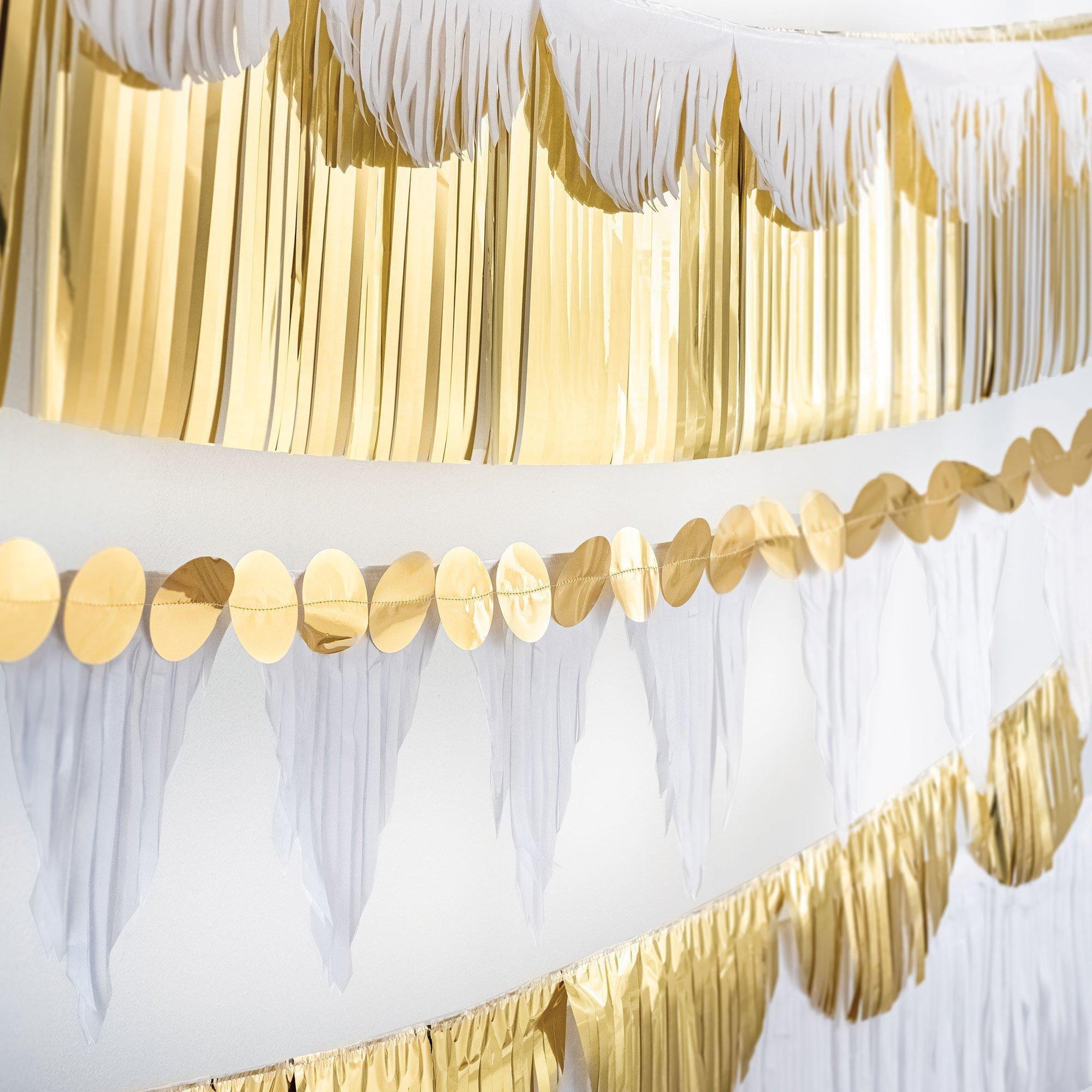 Multishape Fringe Paper Banners. 6ft. 6ct. Assorted Colors - Image 3