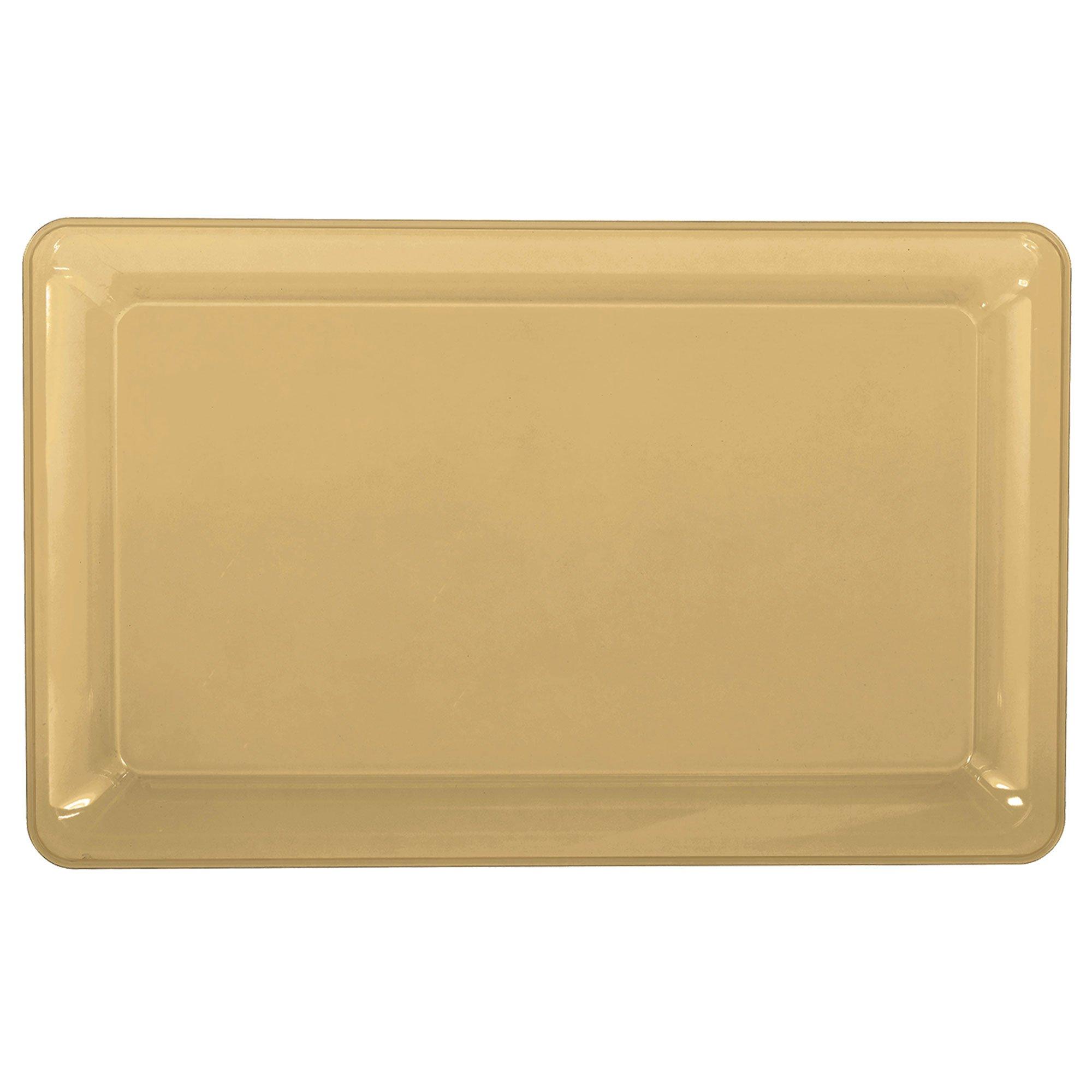 Medium Plastic Rectangular Platter. 9.25in x 14.25in. Assorted Colors - Image 4