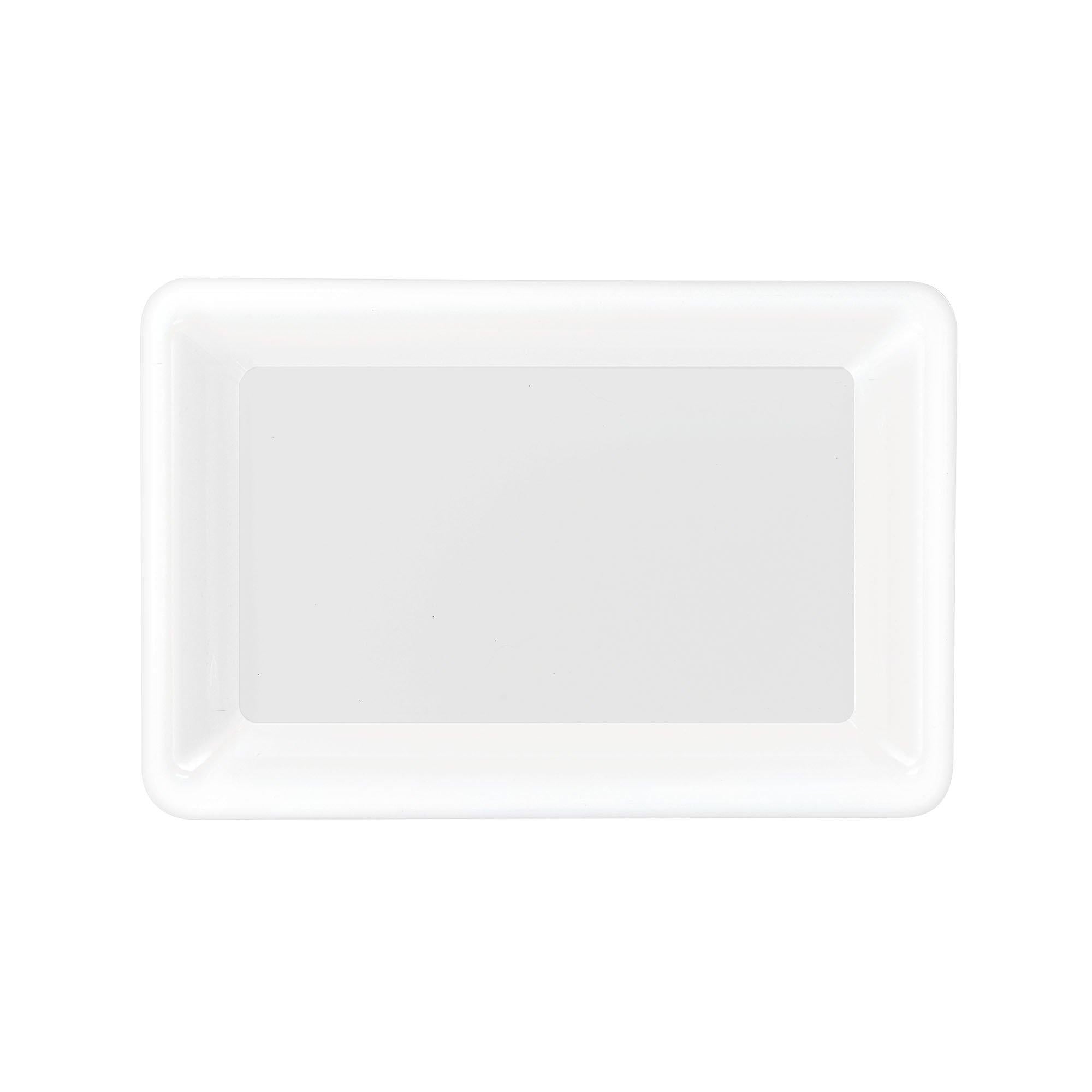 Medium Plastic Rectangular Platter. 9.25in x 14.25in. Assorted Colors - Image 5