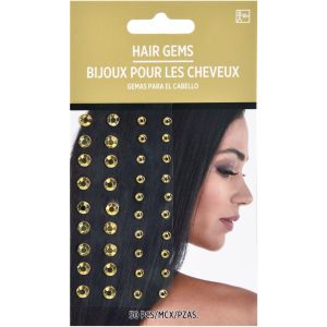 Hair Gems. 50pc. Assorted Colors