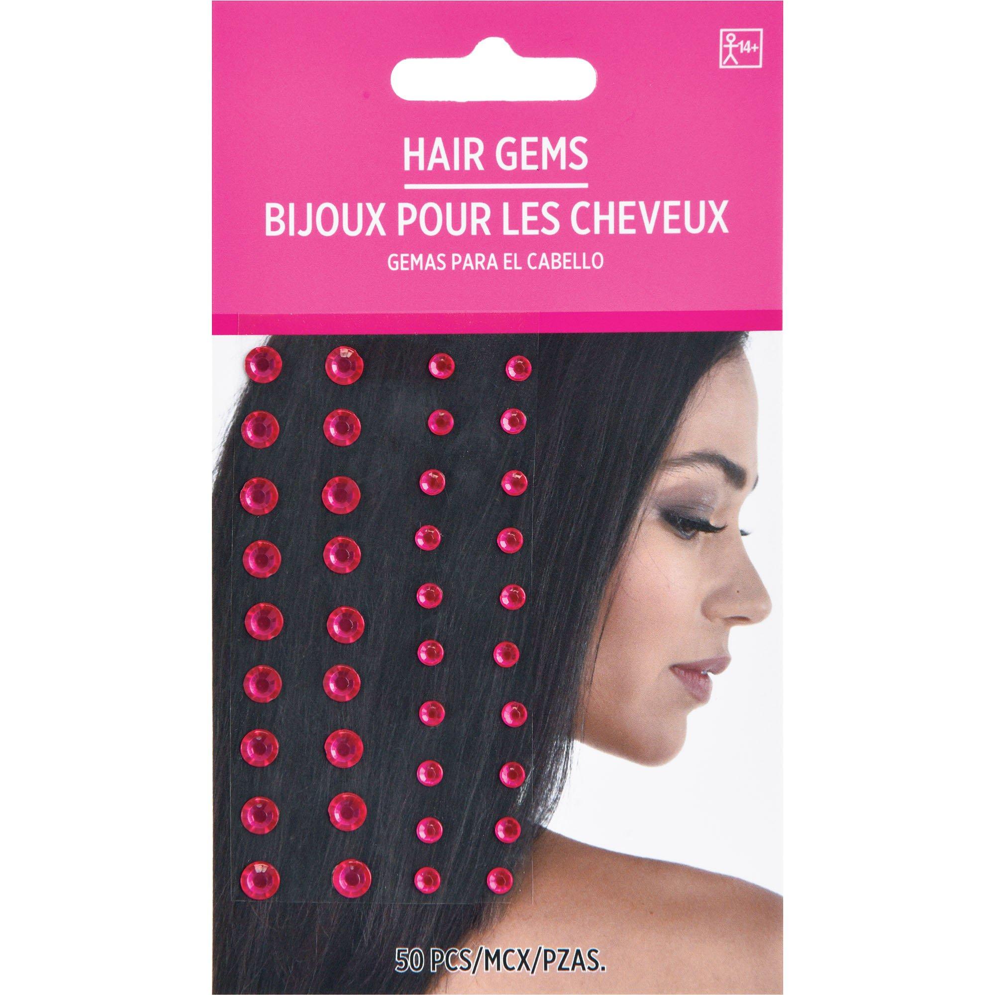 Hair Gems. 50pc. Assorted Colors - Image 3