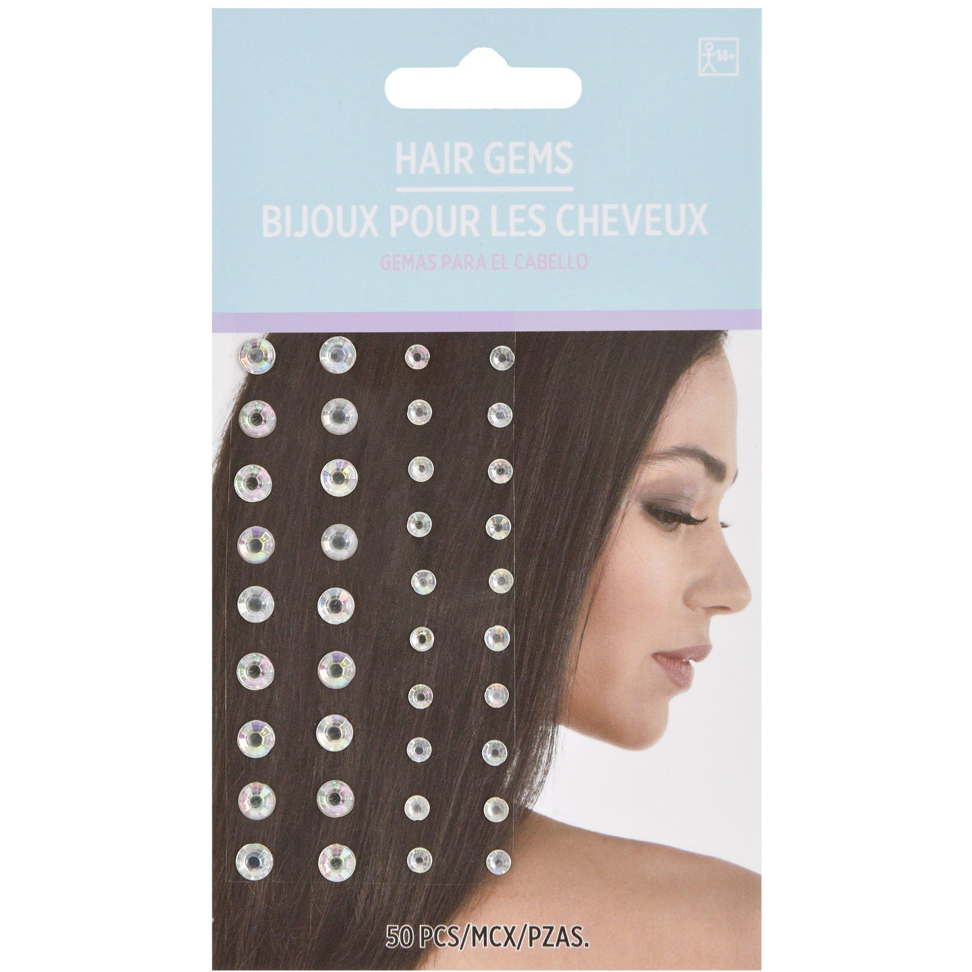Hair Gems. 50pc. Assorted Colors - Image 4