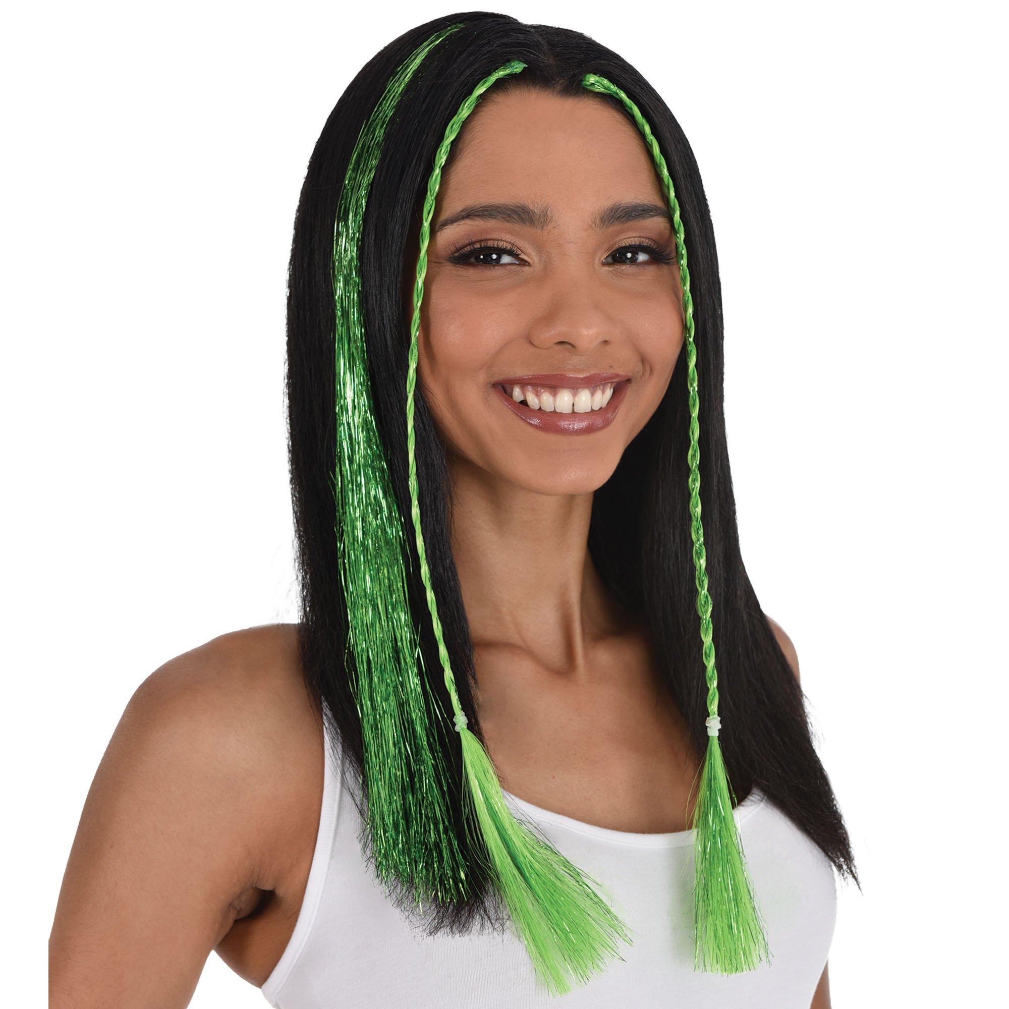 Tinsel Hair Extensions. 3pc. Assorted Colors - Image 2