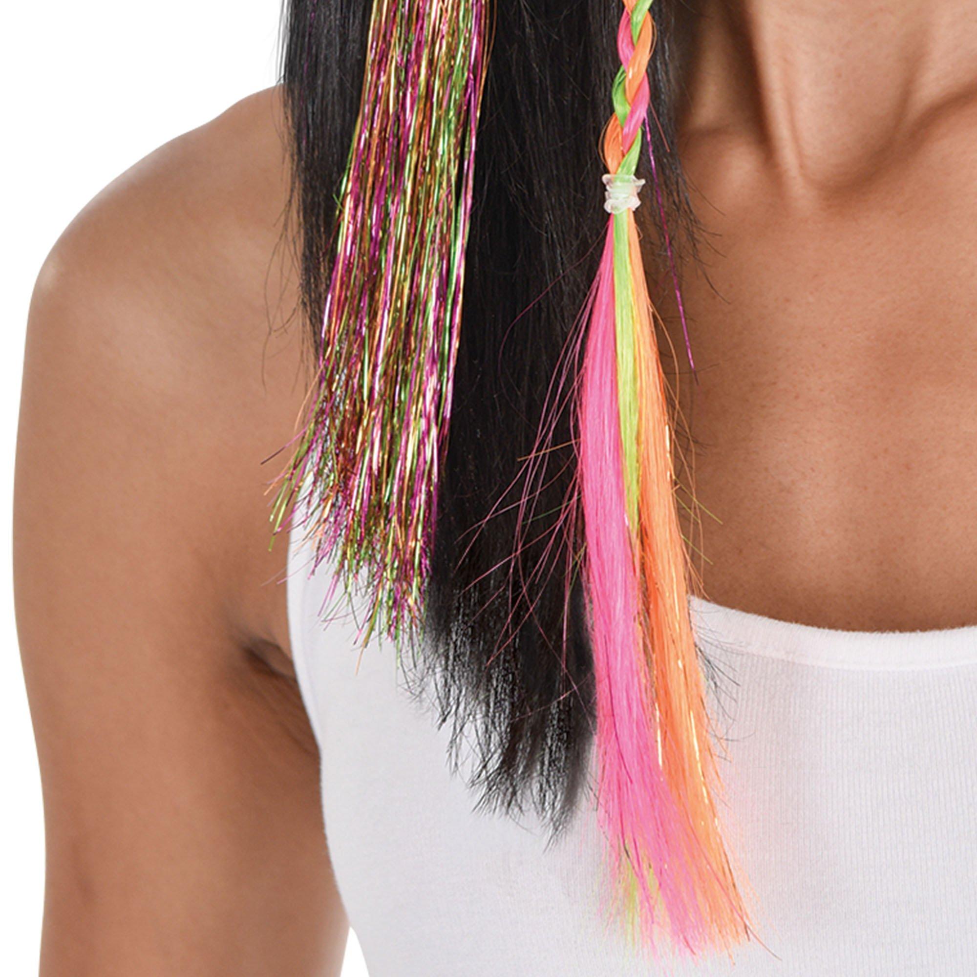 Tinsel Hair Extensions. 3pc. Assorted Colors - Image 9