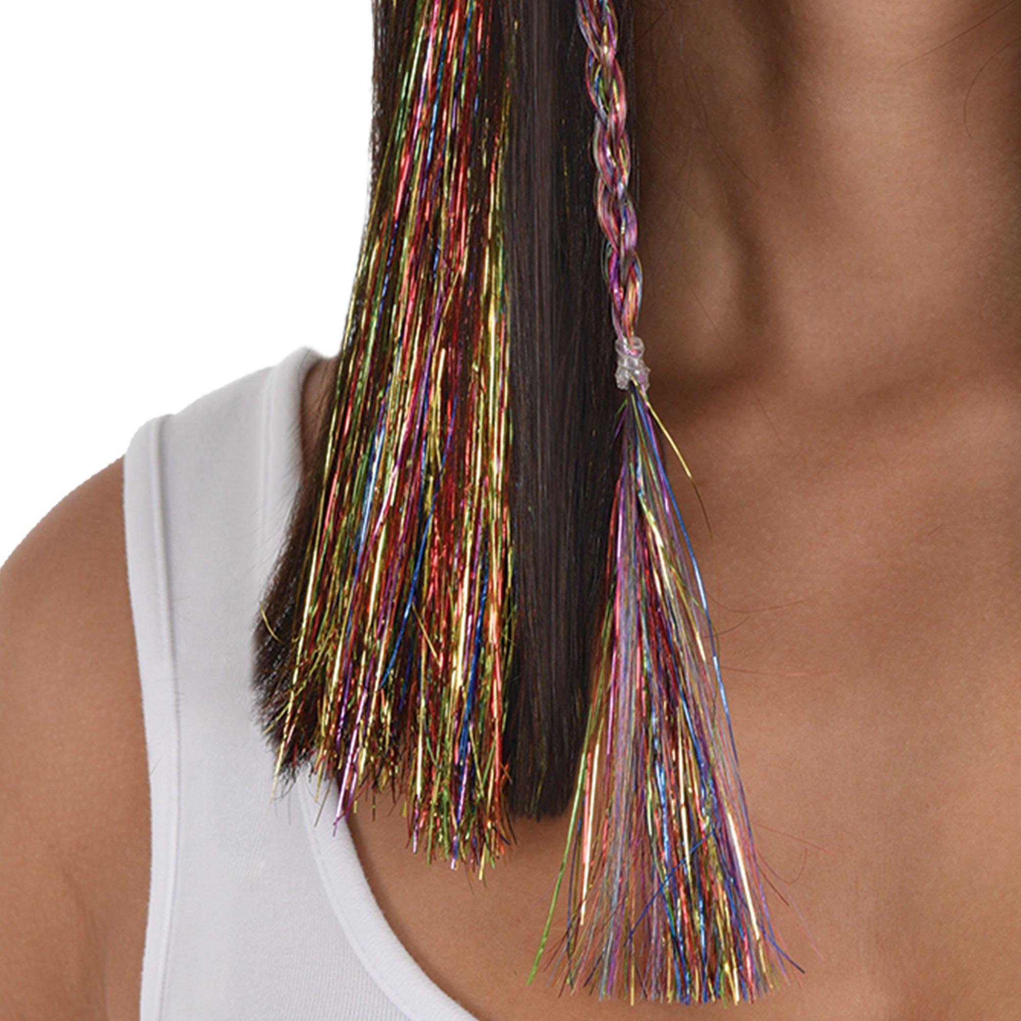 Tinsel Hair Extensions. 3pc. Assorted Colors - Image 13