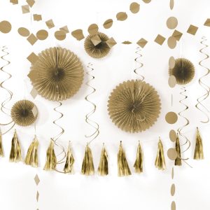 Paper & Foil Decoration Kit. 16pc. Assorted Colors
