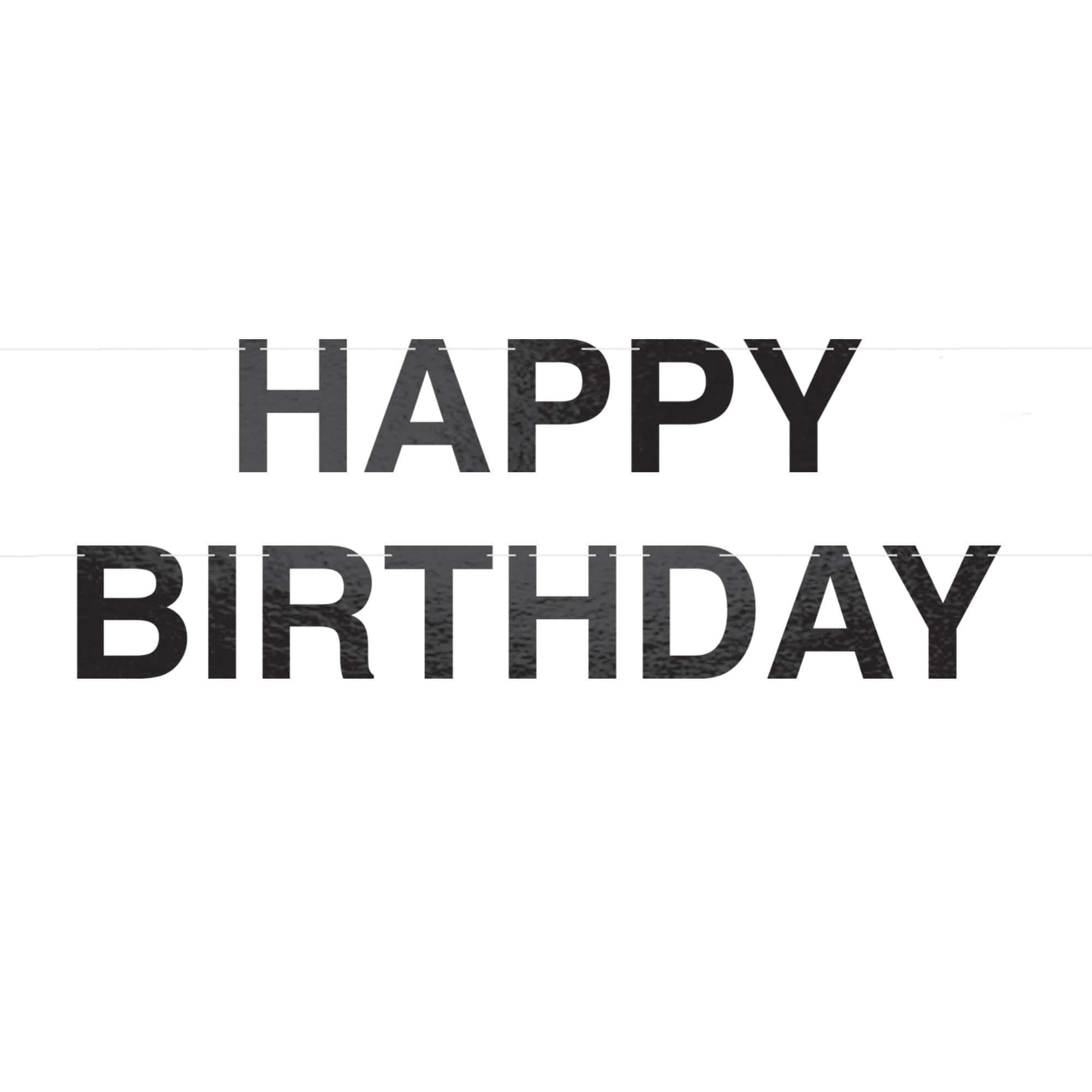 Bold Happy Birthday Banner. Assorted Colors - Image 2