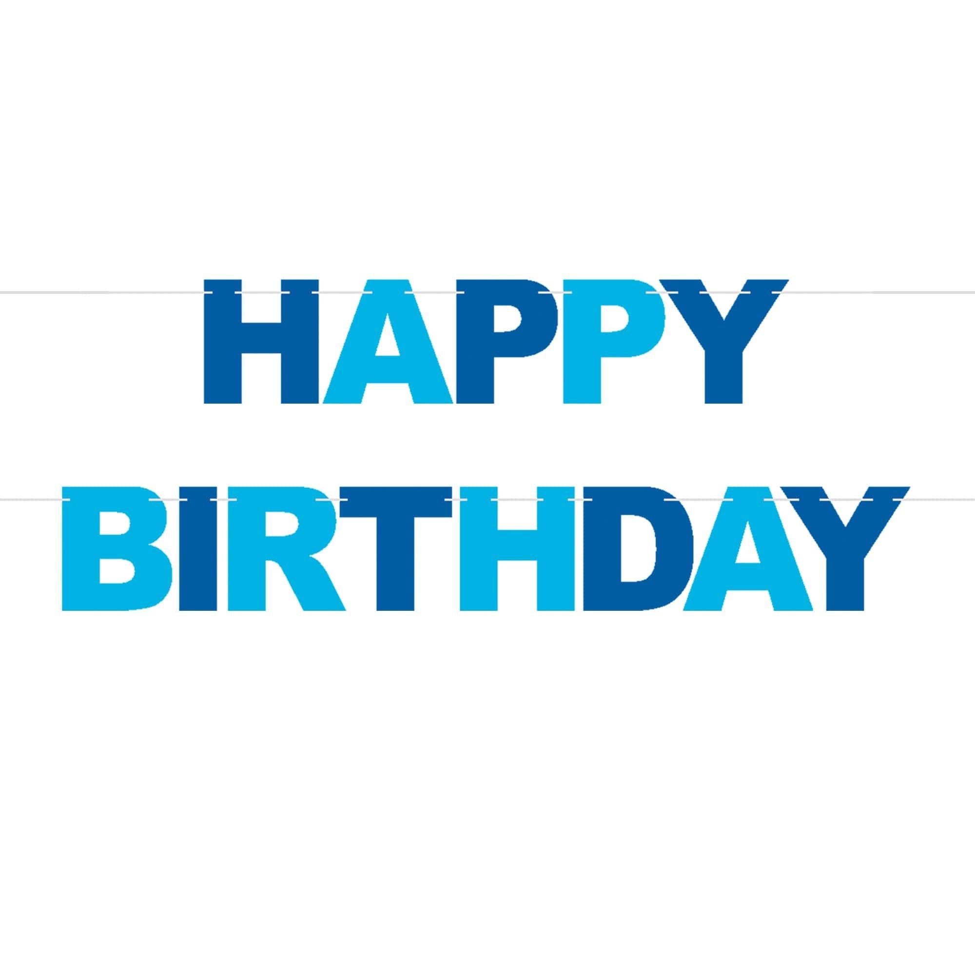 Bold Happy Birthday Banner. Assorted Colors - Image 3