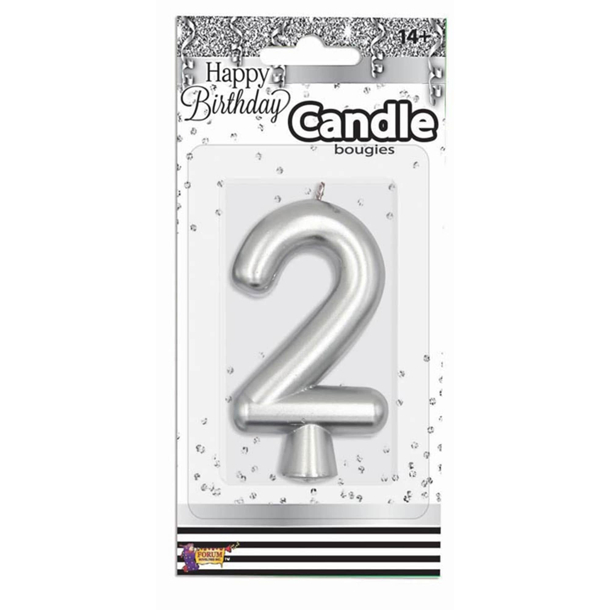 Birthday Number (0-9) Candle Gold Metallic. Assorted Colors - Image 18