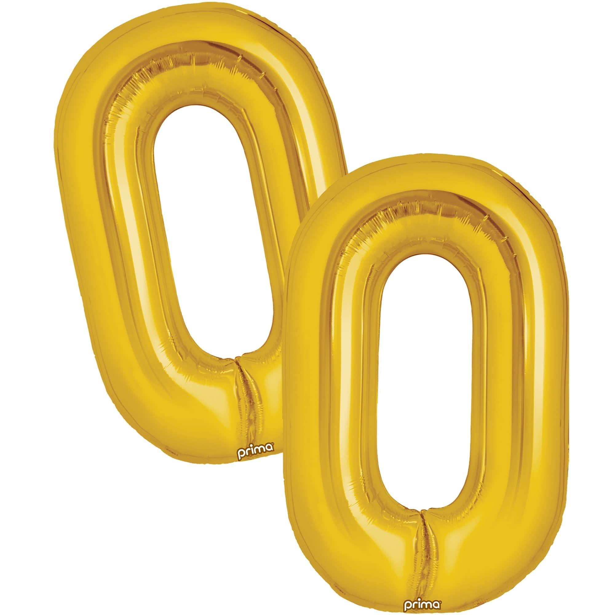 16in Air-Filled Number (0-9) Balloons. 2ct. Assorted Colors
