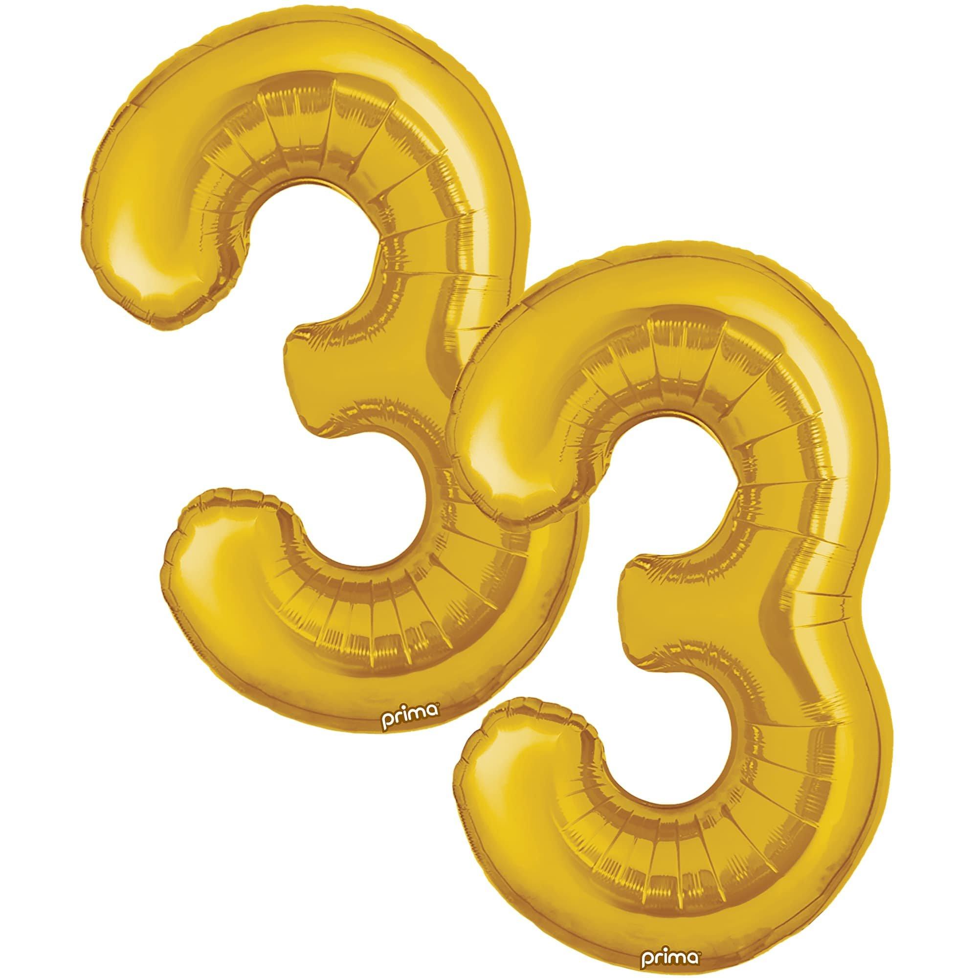 16in Air-Filled Number (0-9) Balloons. 2ct. Assorted Colors - Image 5