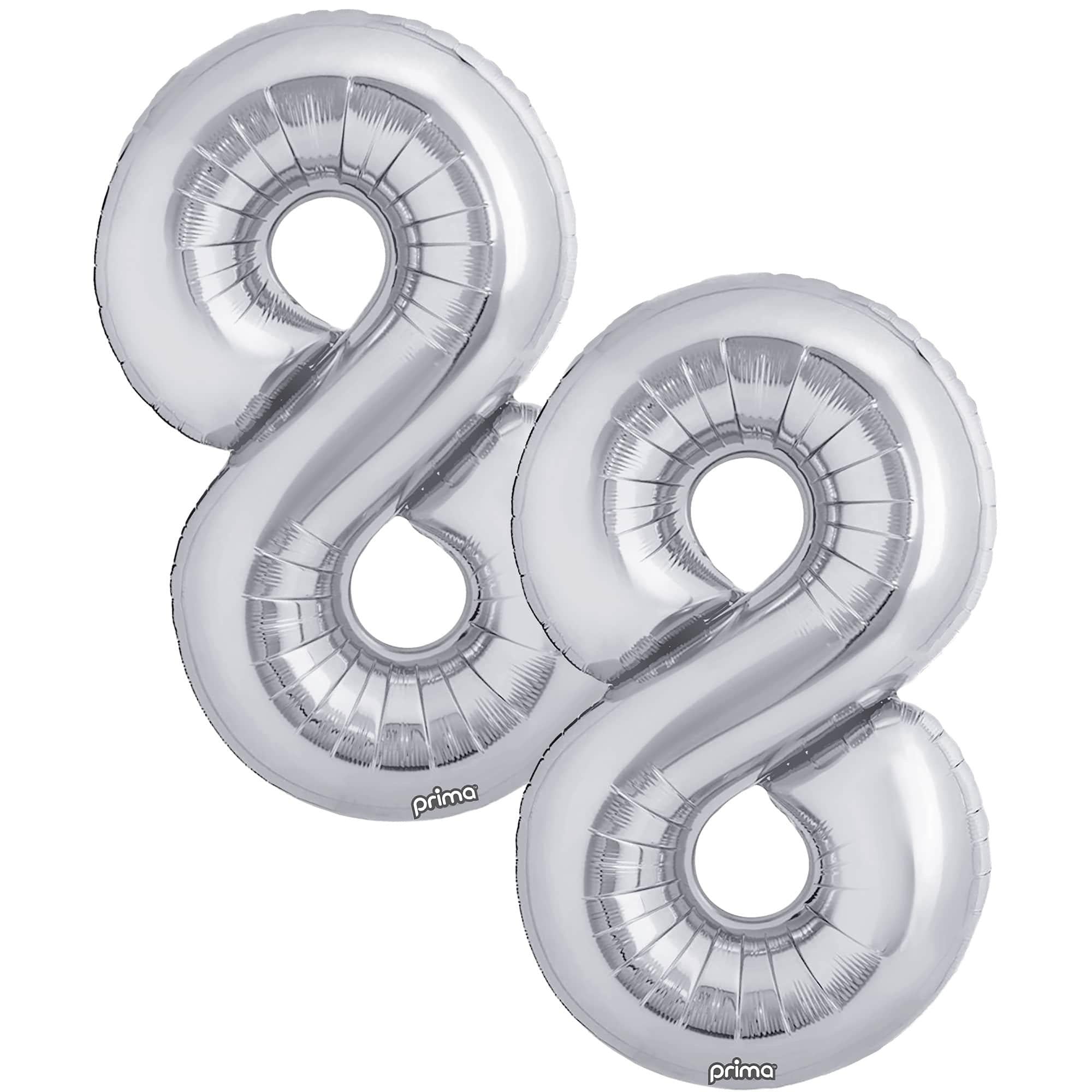 16in Air-Filled Number (0-9) Balloons. 2ct. Assorted Colors - Image 20