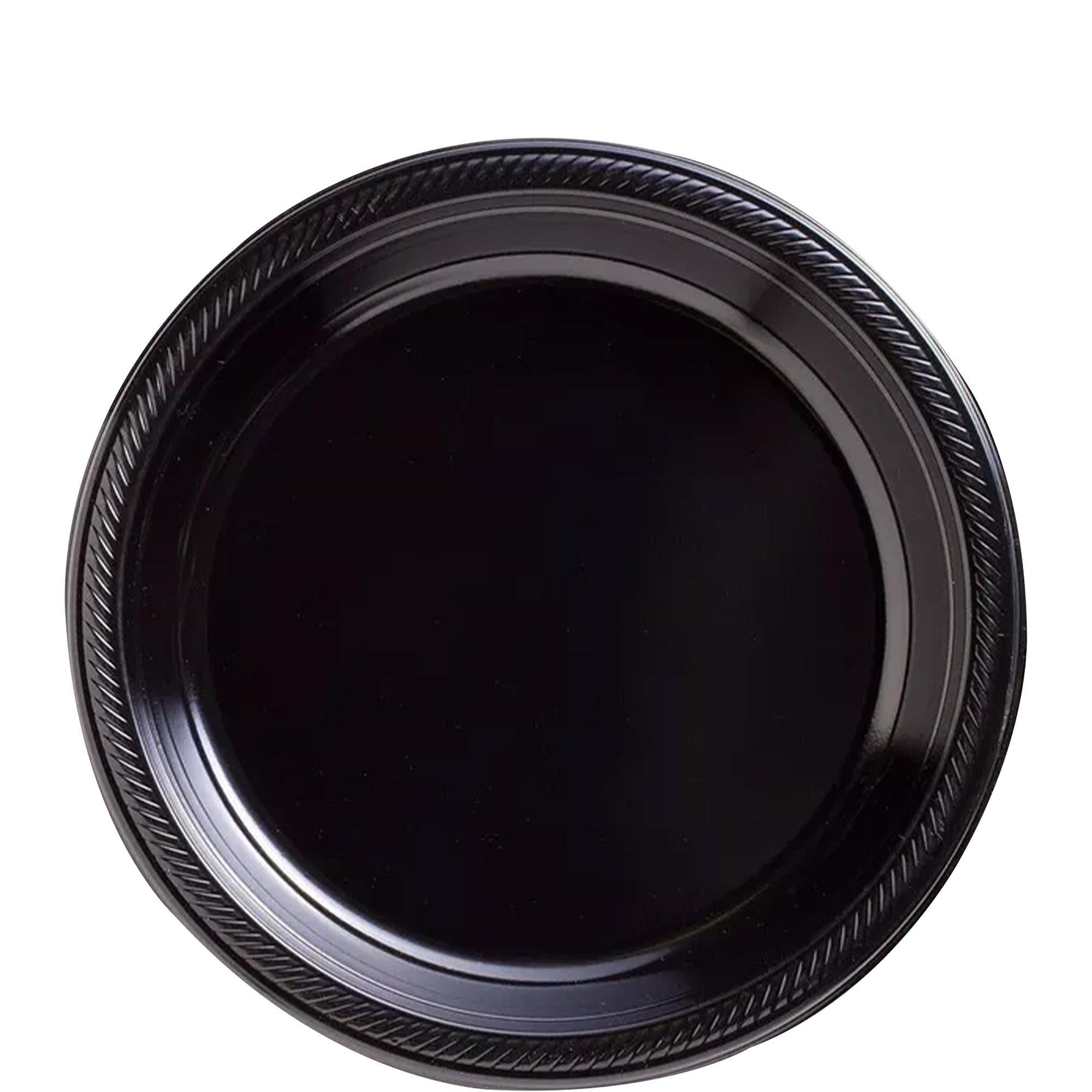 Plastic Dessert Plates. 7in. Assorted Colors. Multiple Counts - Image 2