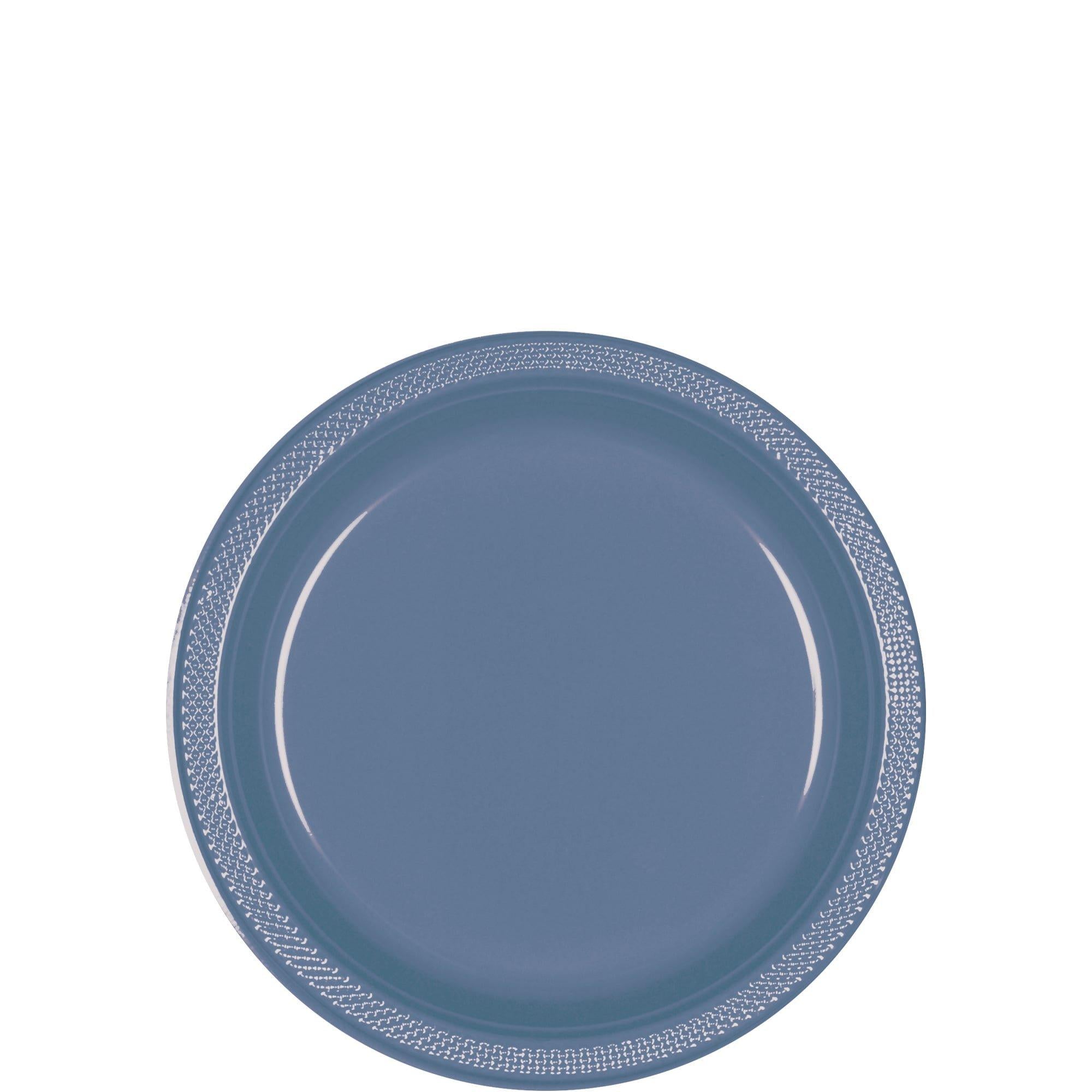 Plastic Dessert Plates. 7in. Assorted Colors. Multiple Counts - Image 26