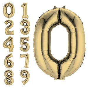 34in Number (0-9) Balloon. Assorted Colors