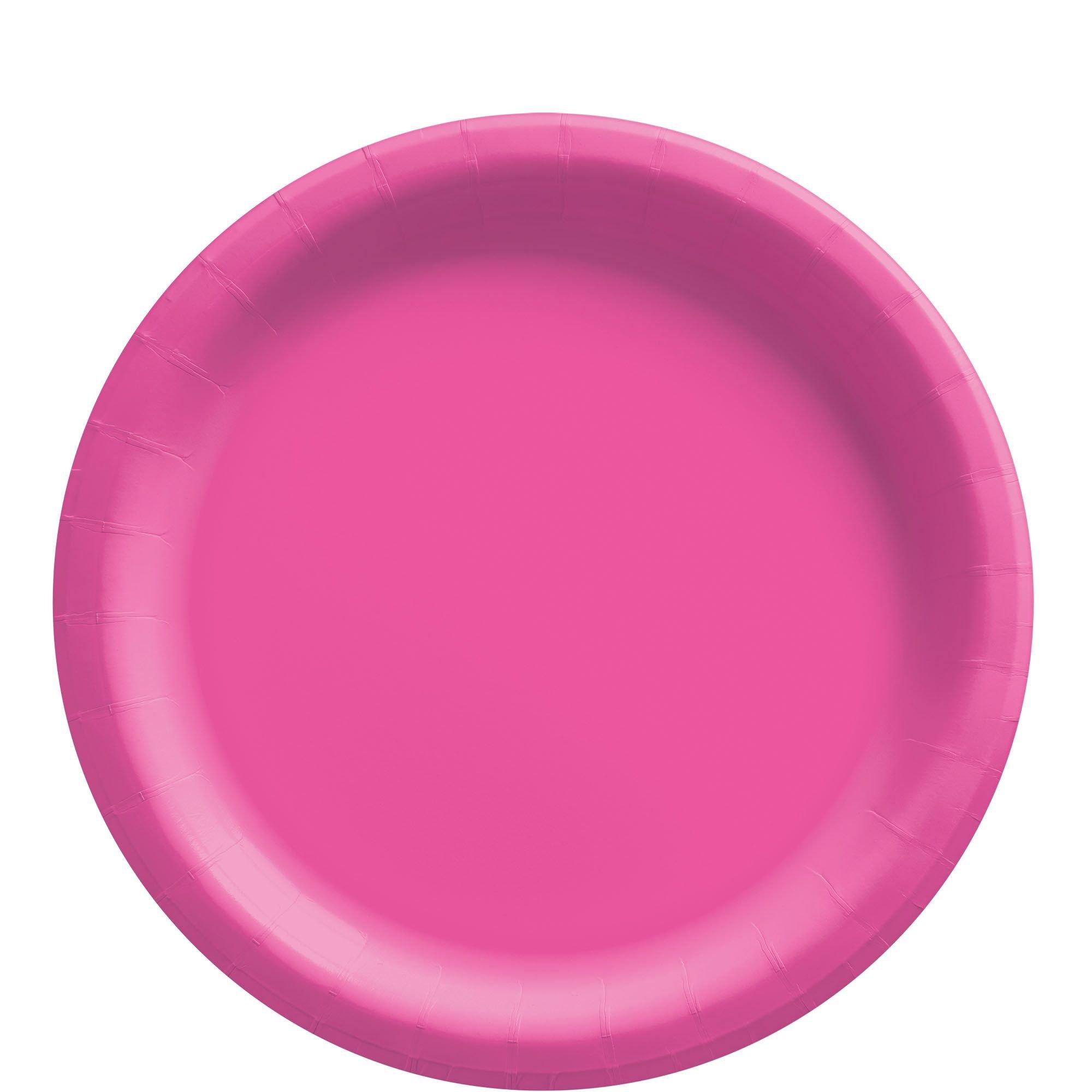 Extra Sturdy Paper Lunch Plates. 8.5in. Assorted Colors. Multiple Counts
