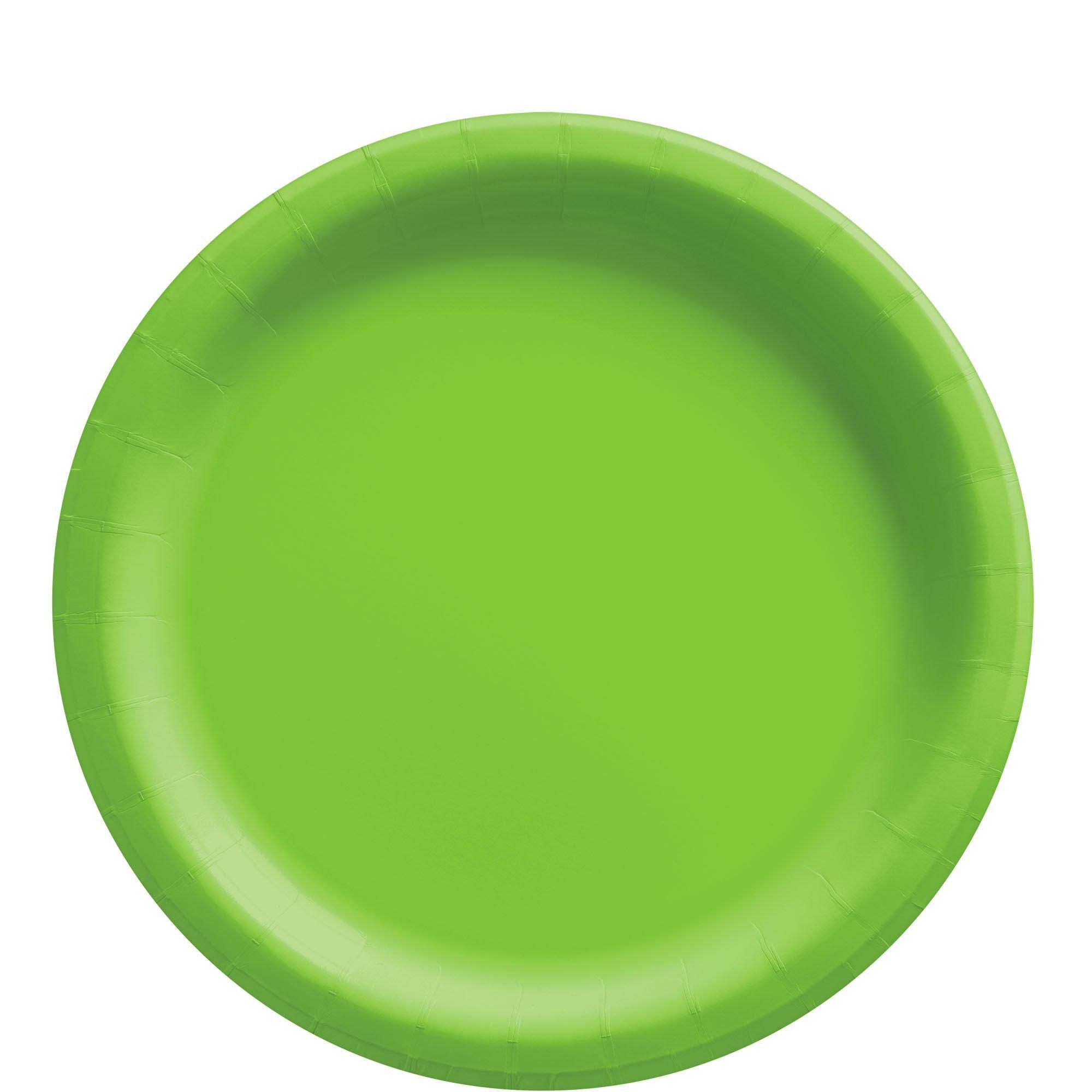Extra Sturdy Paper Lunch Plates. 8.5in. Assorted Colors. Multiple Counts - Image 24