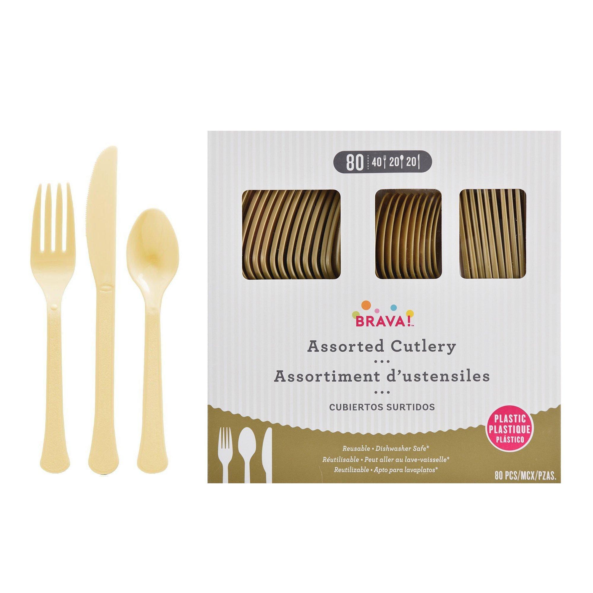 Plastic Cutlery Set. Assorted Colors. Multiple Guest Counts - Image 8