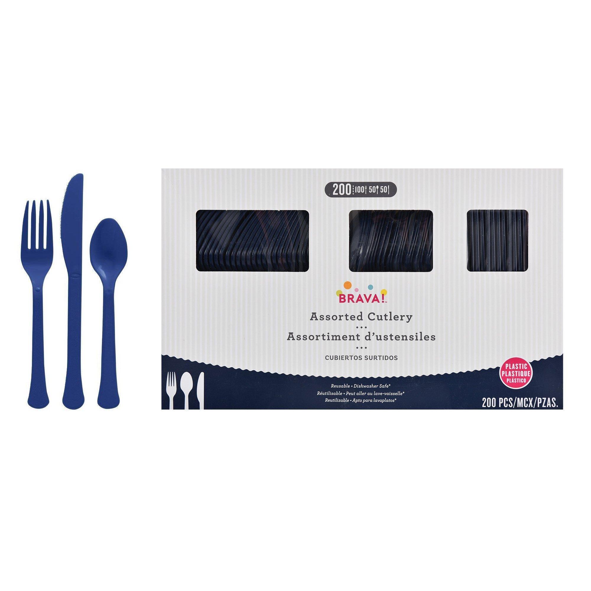 Plastic Cutlery Set. Assorted Colors. Multiple Guest Counts - Image 17