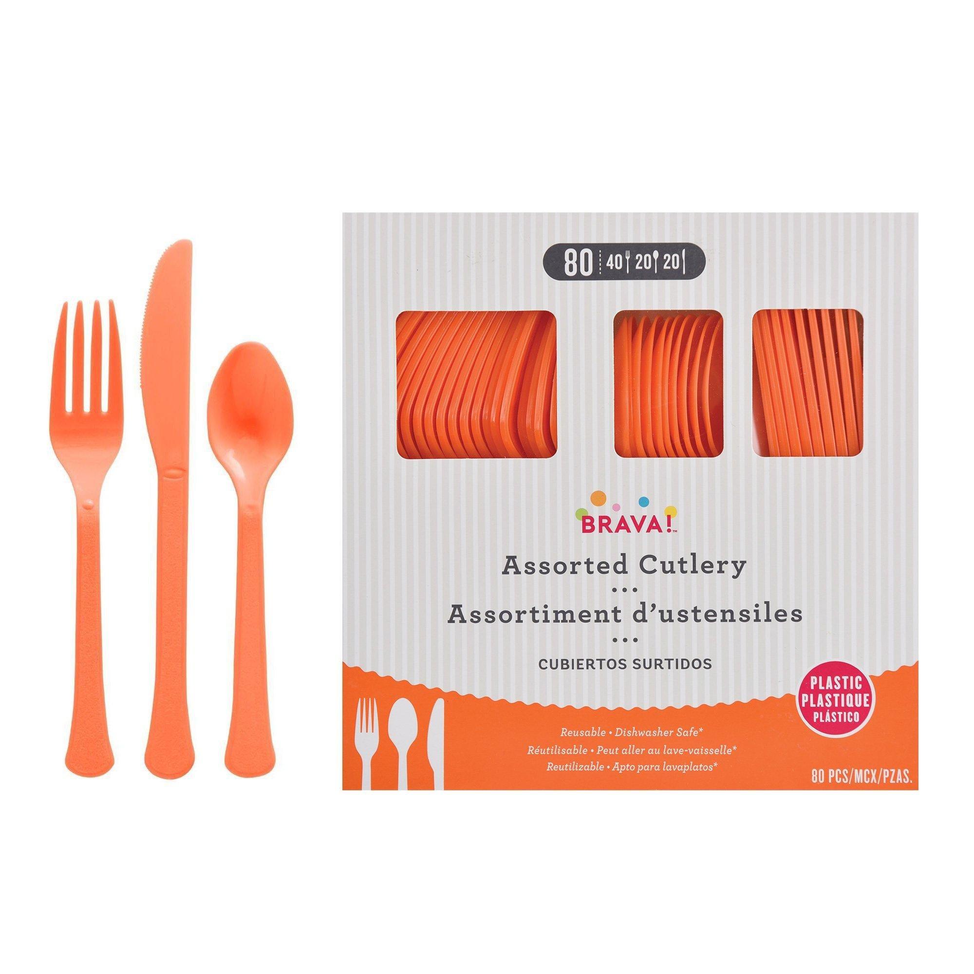 Plastic Cutlery Set. Assorted Colors. Multiple Guest Counts - Image 18