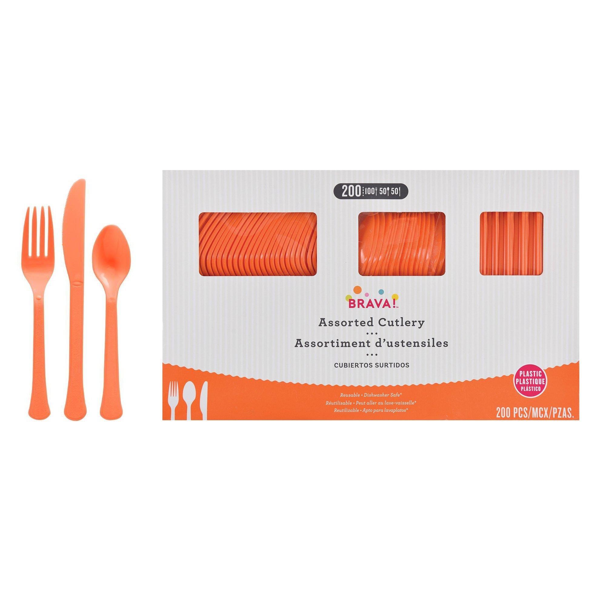 Plastic Cutlery Set. Assorted Colors. Multiple Guest Counts - Image 19