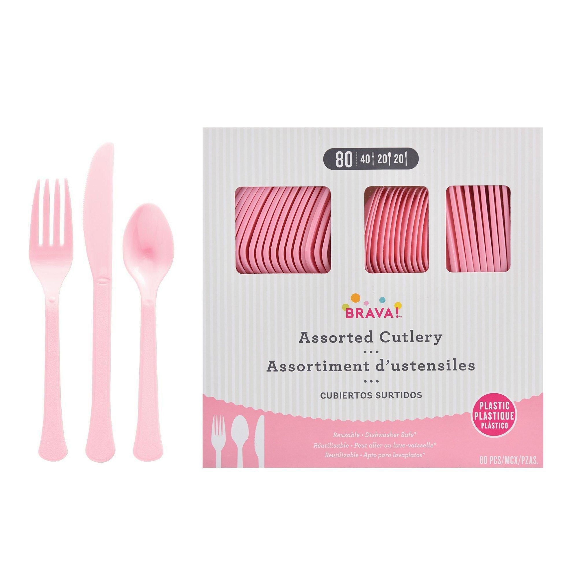 Plastic Cutlery Set. Assorted Colors. Multiple Guest Counts - Image 20