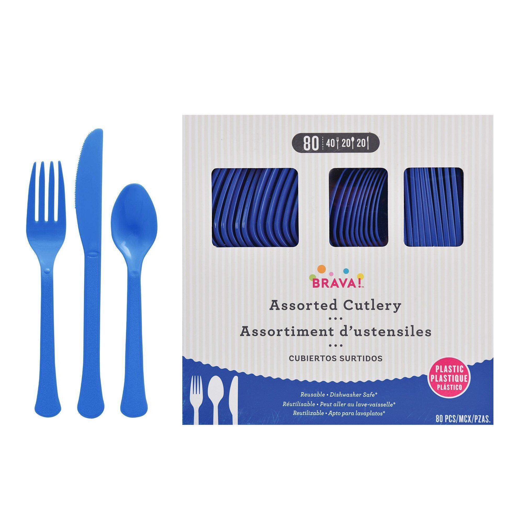 Plastic Cutlery Set. Assorted Colors. Multiple Guest Counts - Image 28