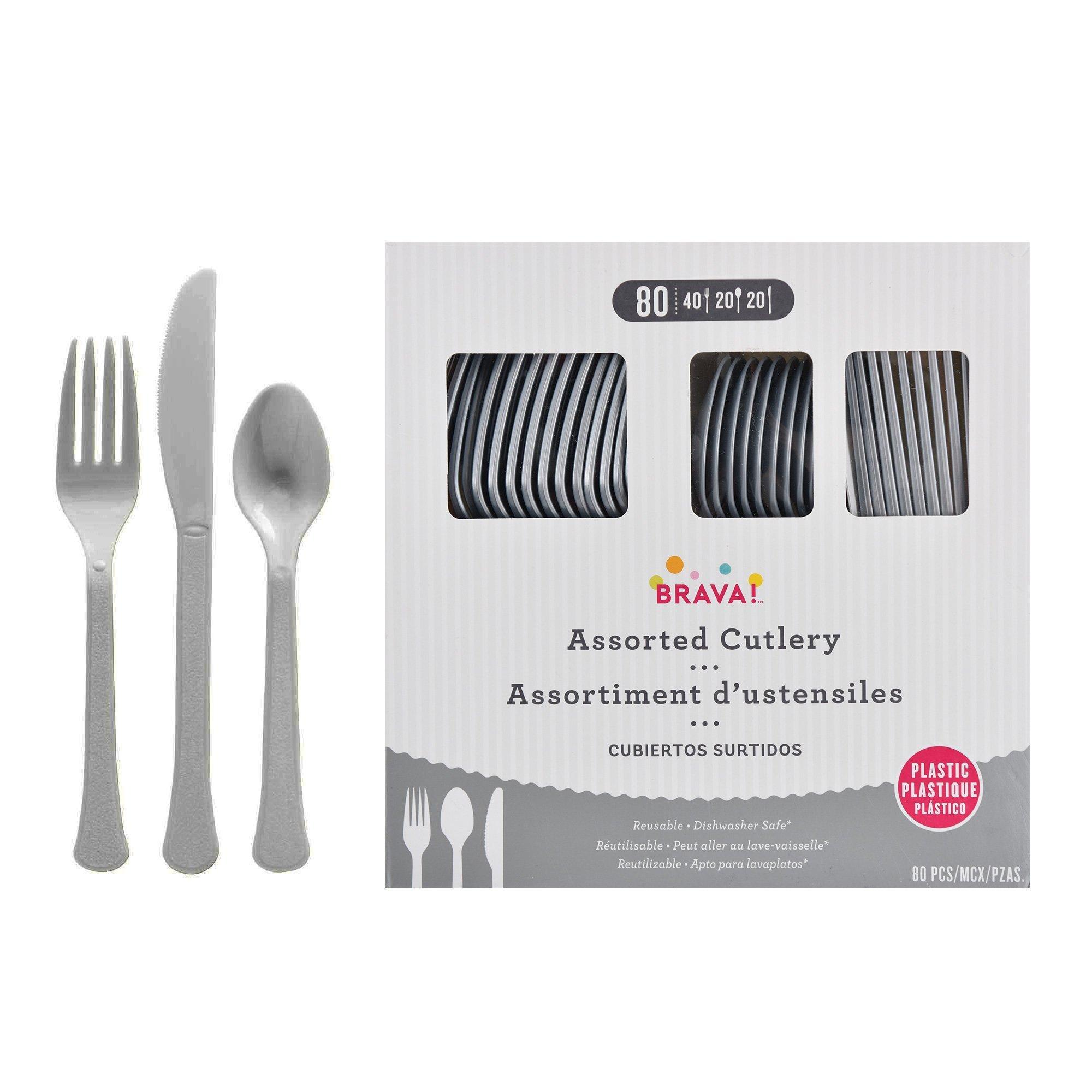 Plastic Cutlery Set. Assorted Colors. Multiple Guest Counts - Image 30