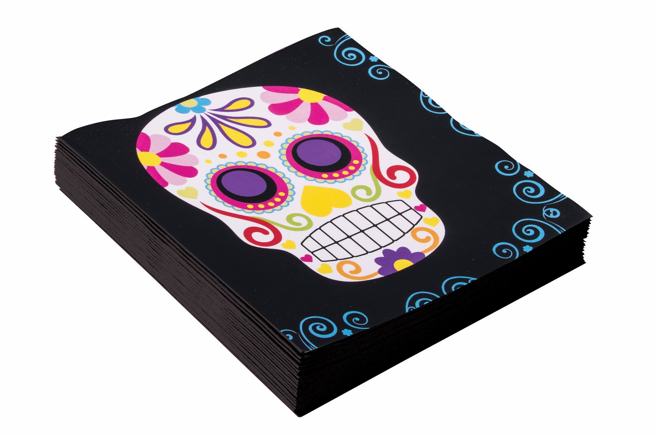 Day of the Dead Sugar Skull Paper Napkins. 16ct - Image 5