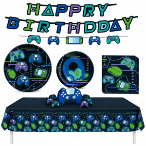 Game-On Birthday Party Kit for 8 Guests