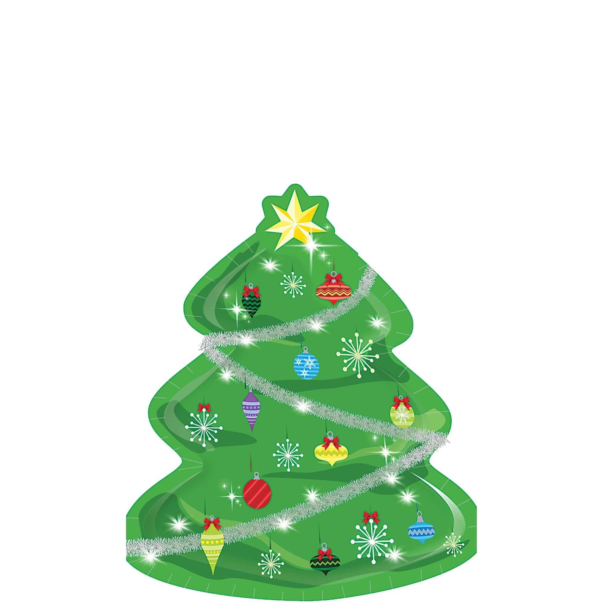 Christmas Tree Dessert Plate. 8ct