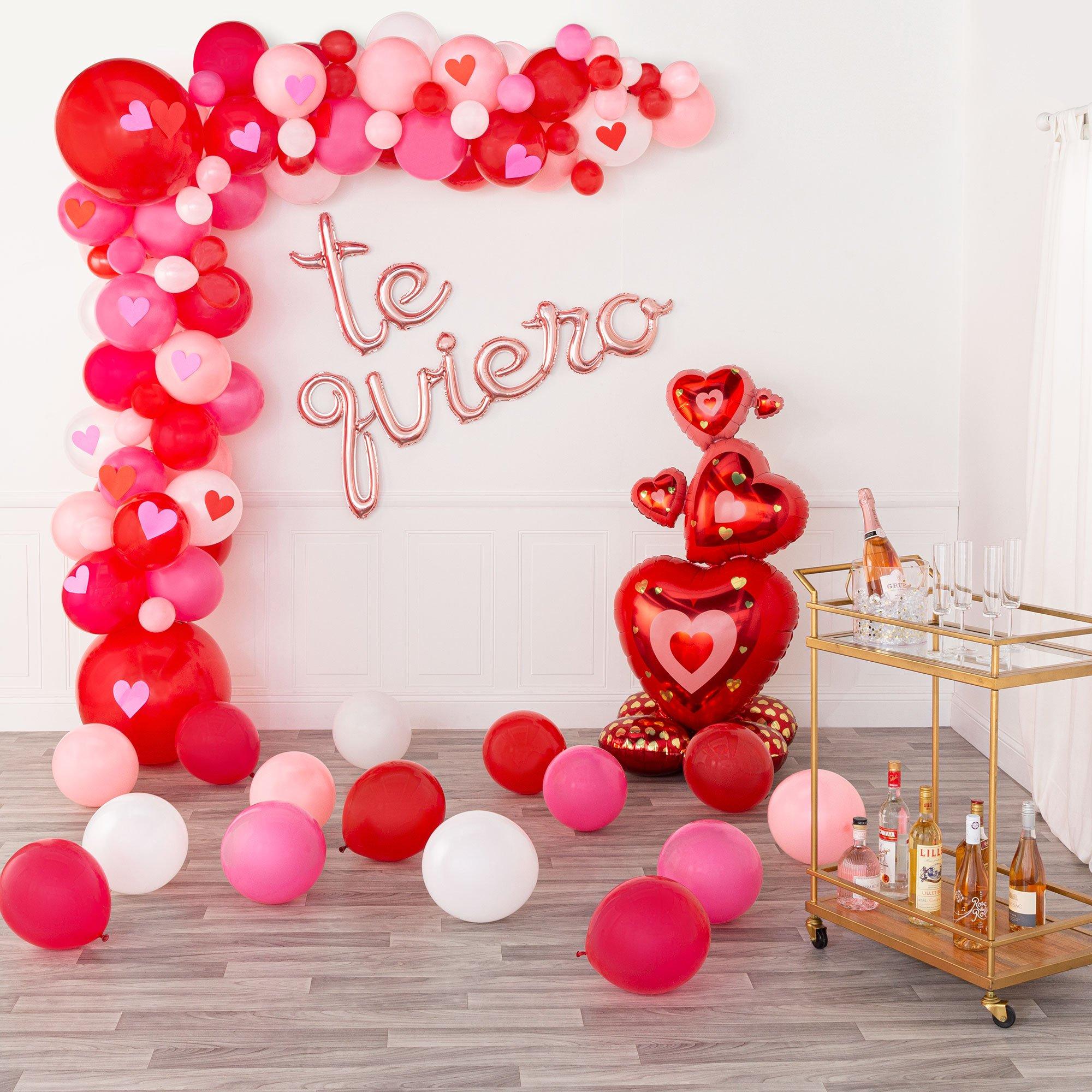 Air-Filled Rose Gold Lowercase Cursive Letter (A-Z) Foil Balloon. 10in x 8in - Image 3
