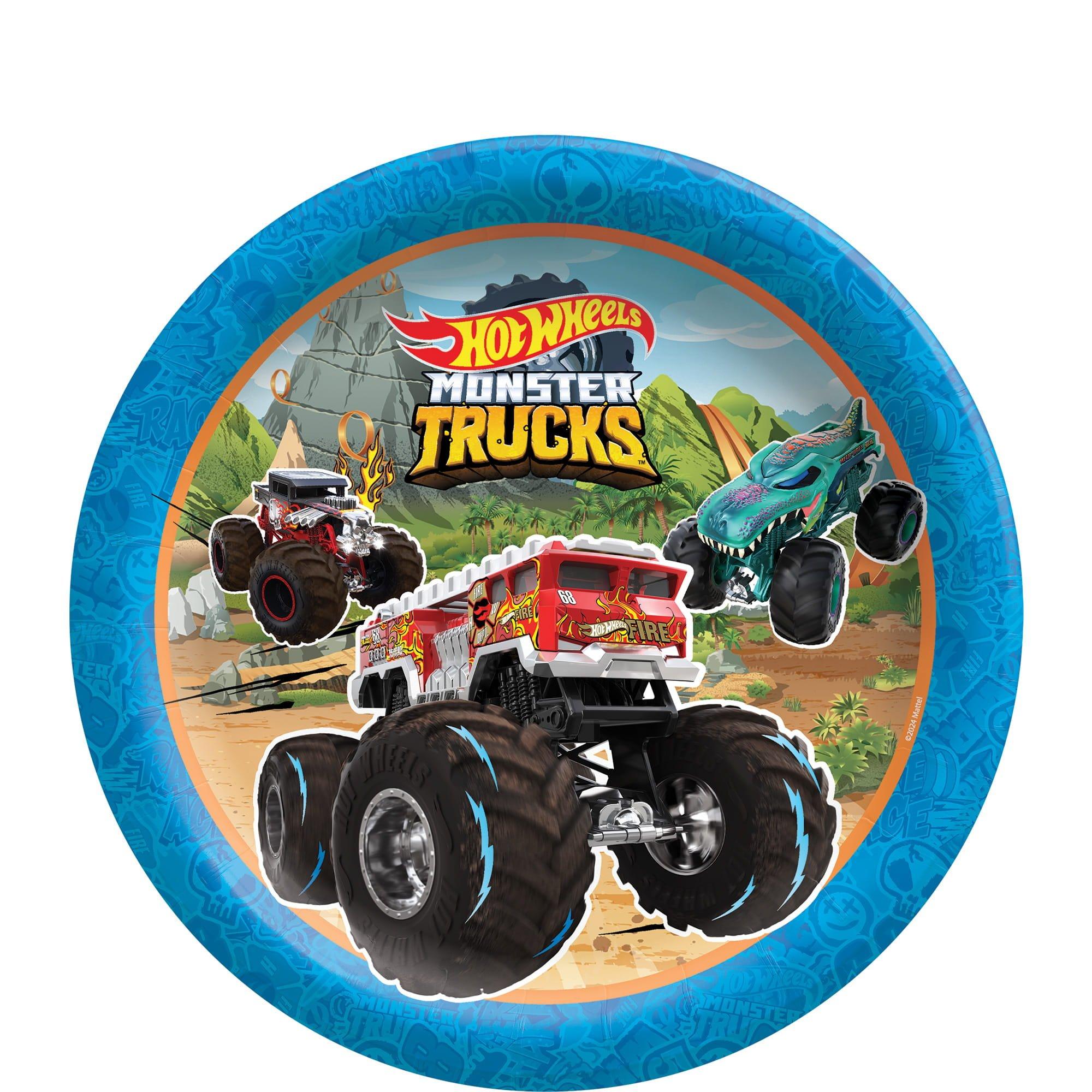 Hot Wheels Monster Trucks Paper Plates 8ct. Assorted Options - Image 4